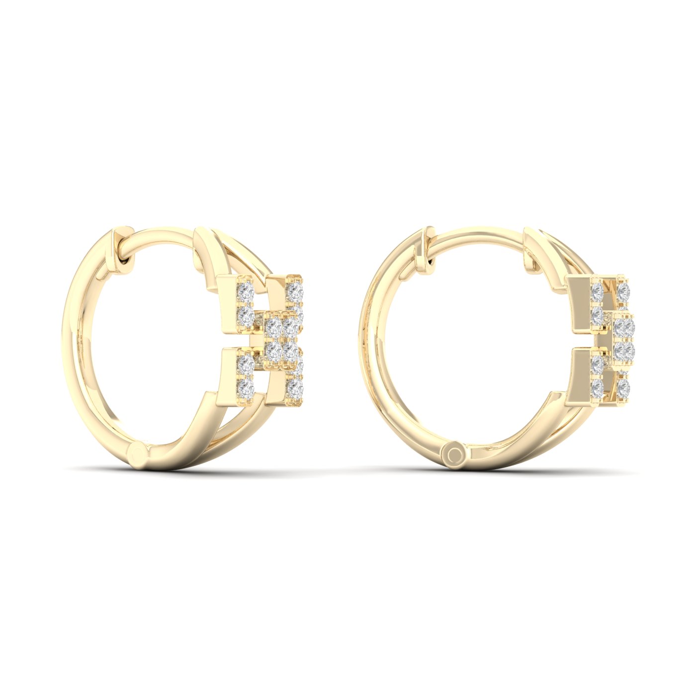 1/5 Cts. X Cross Fashion Earring