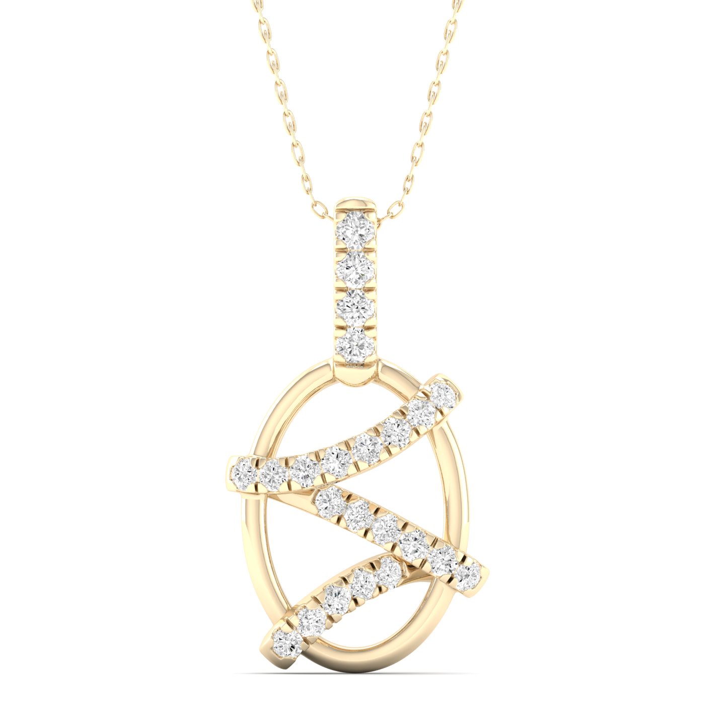 1/6 Cts. Zigzag Fashion Pendant