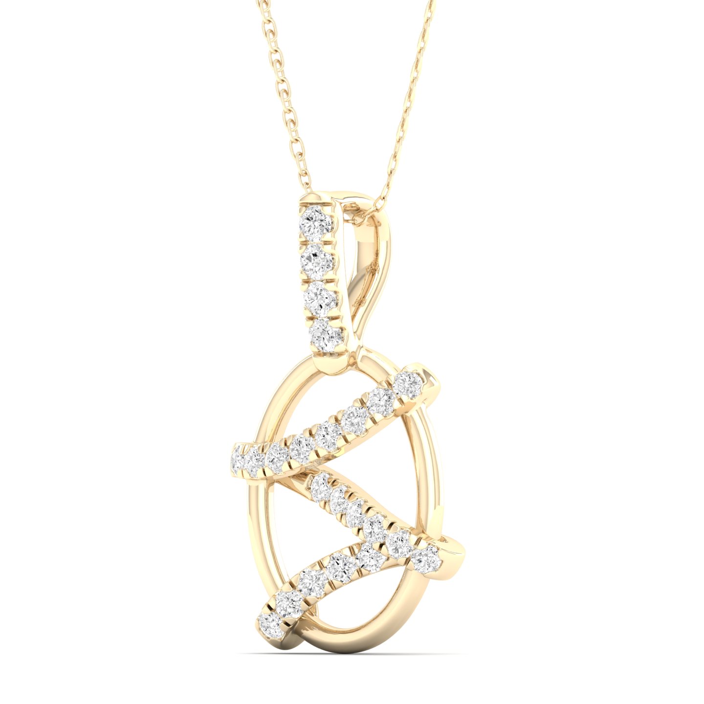 1/6 Cts. Zigzag Fashion Pendant