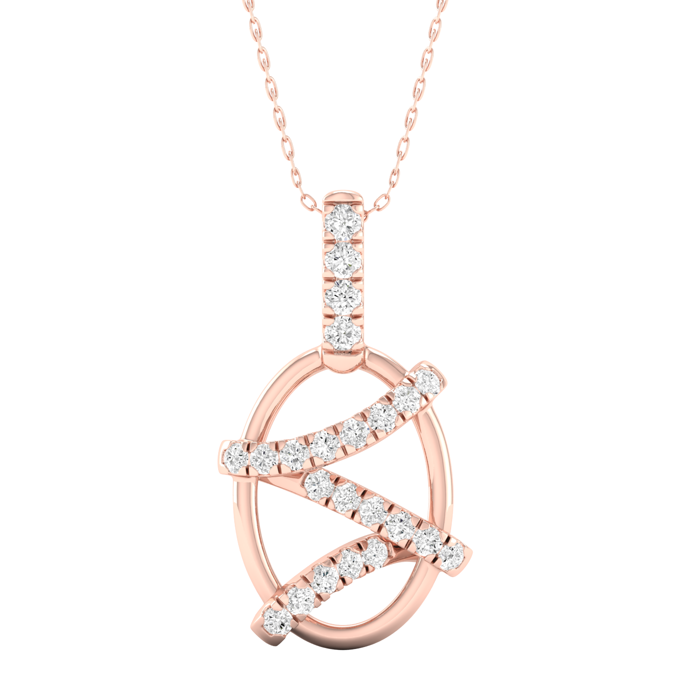 1/6 Cts. Zigzag Fashion Pendant