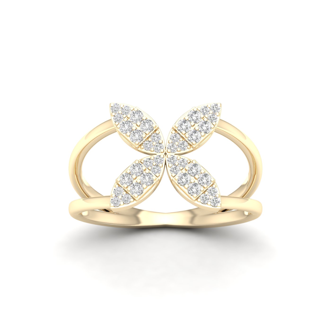 1/3 Cts.Floral Fashion Ring