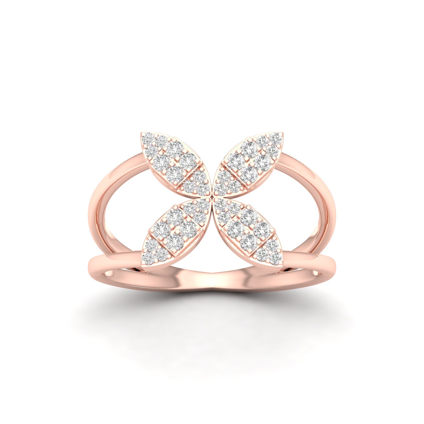 1/3 Cts.Floral Fashion Ring