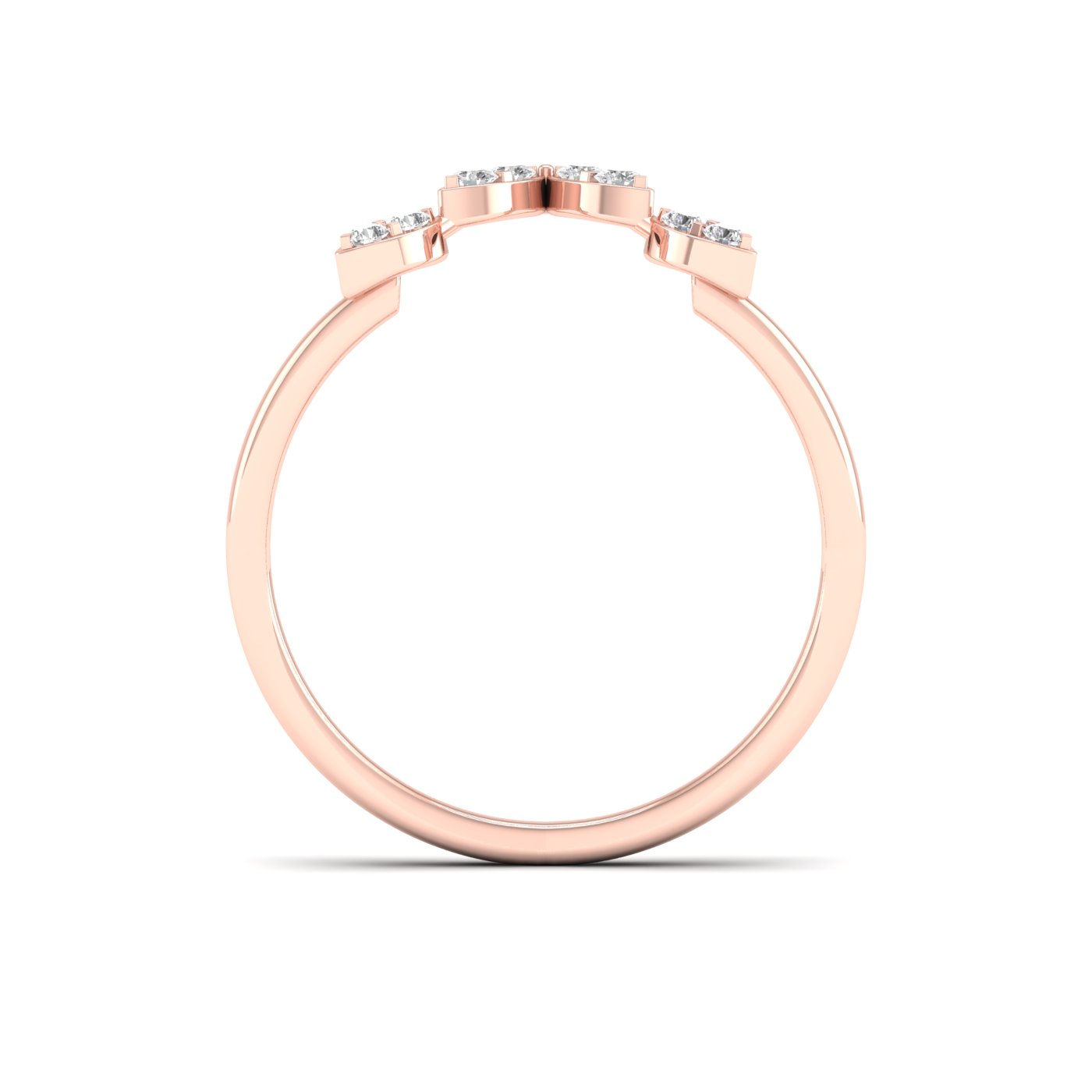 1/5 Cts. Cluster Cross Fashion Ring