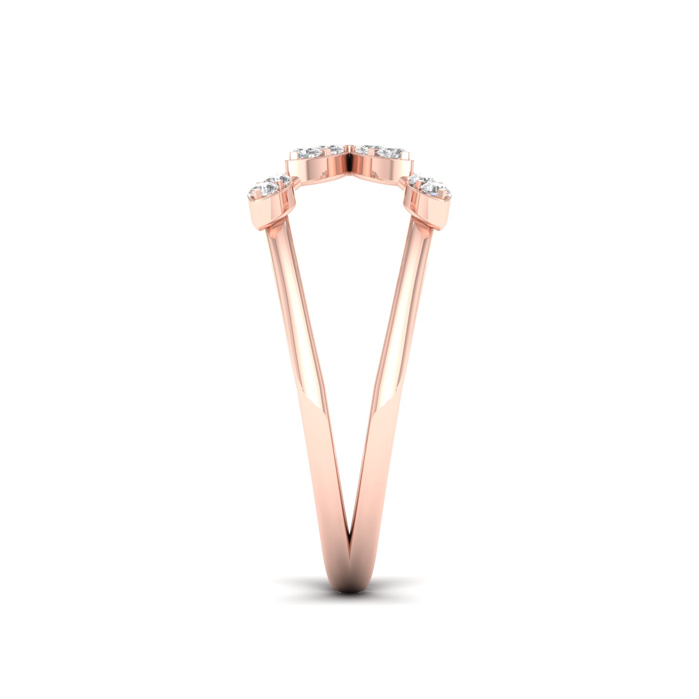 1/5 Cts. Cluster Cross Fashion Ring