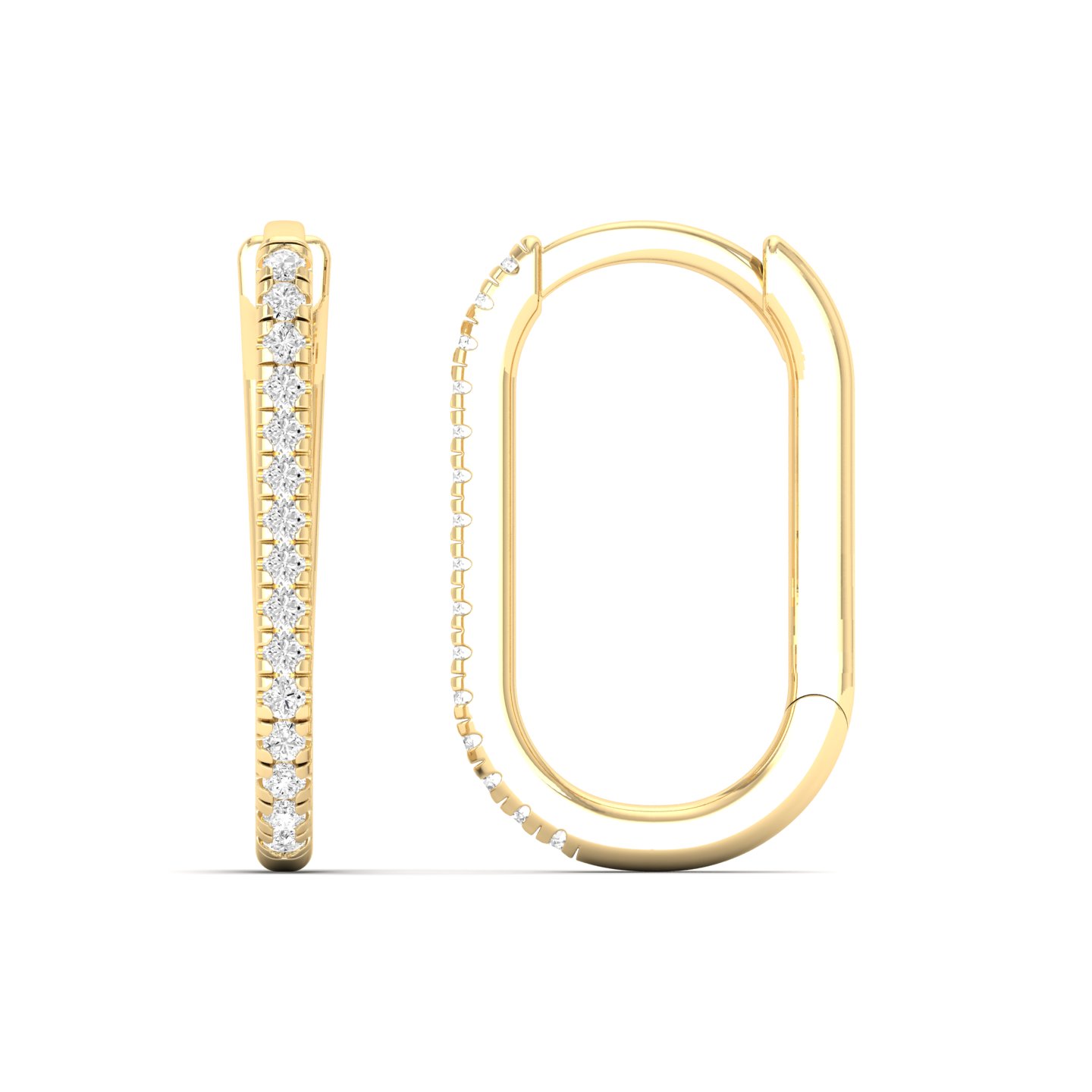 1/5 Cts. Oval Shaped Hoop