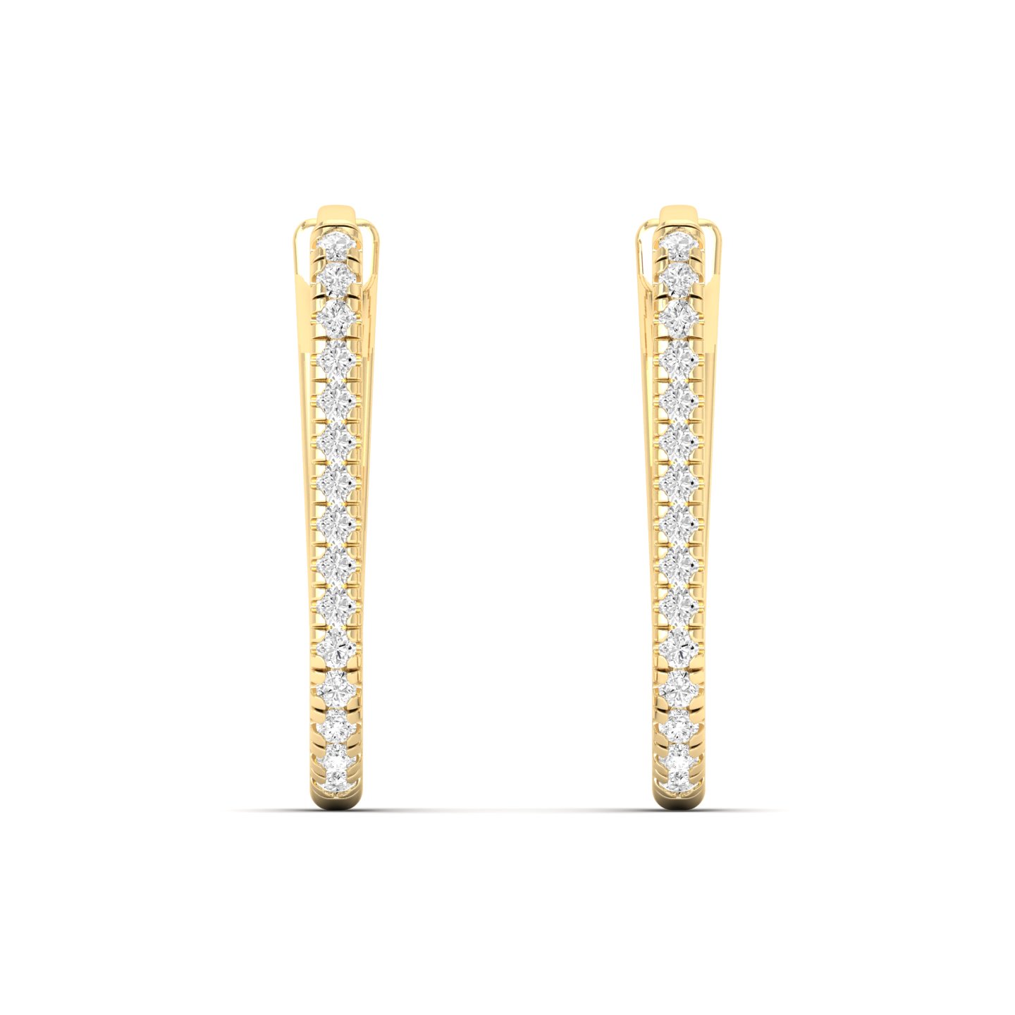 1/5 Cts. Oval Shaped Hoop