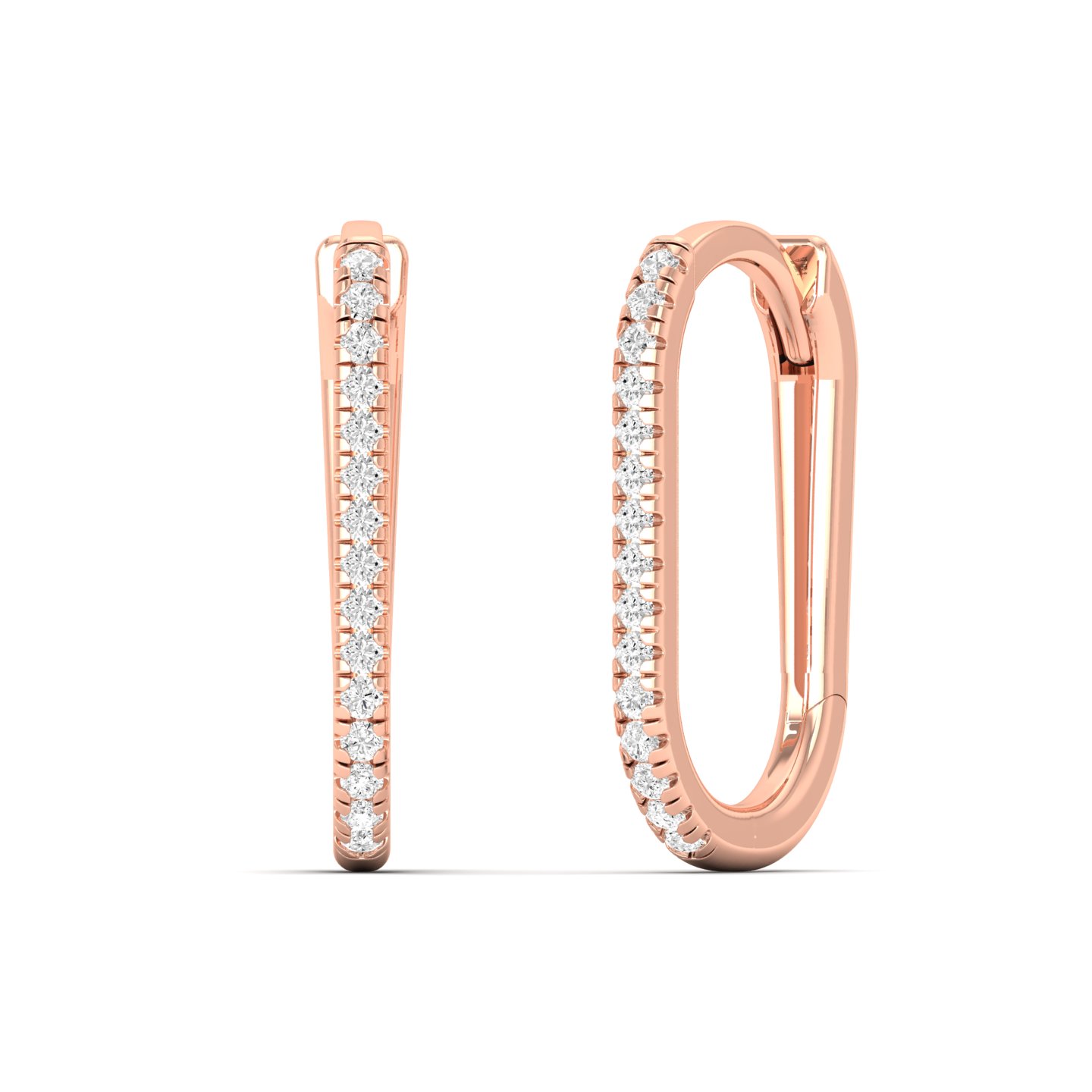 1/5 Cts. Oval Shaped Hoop