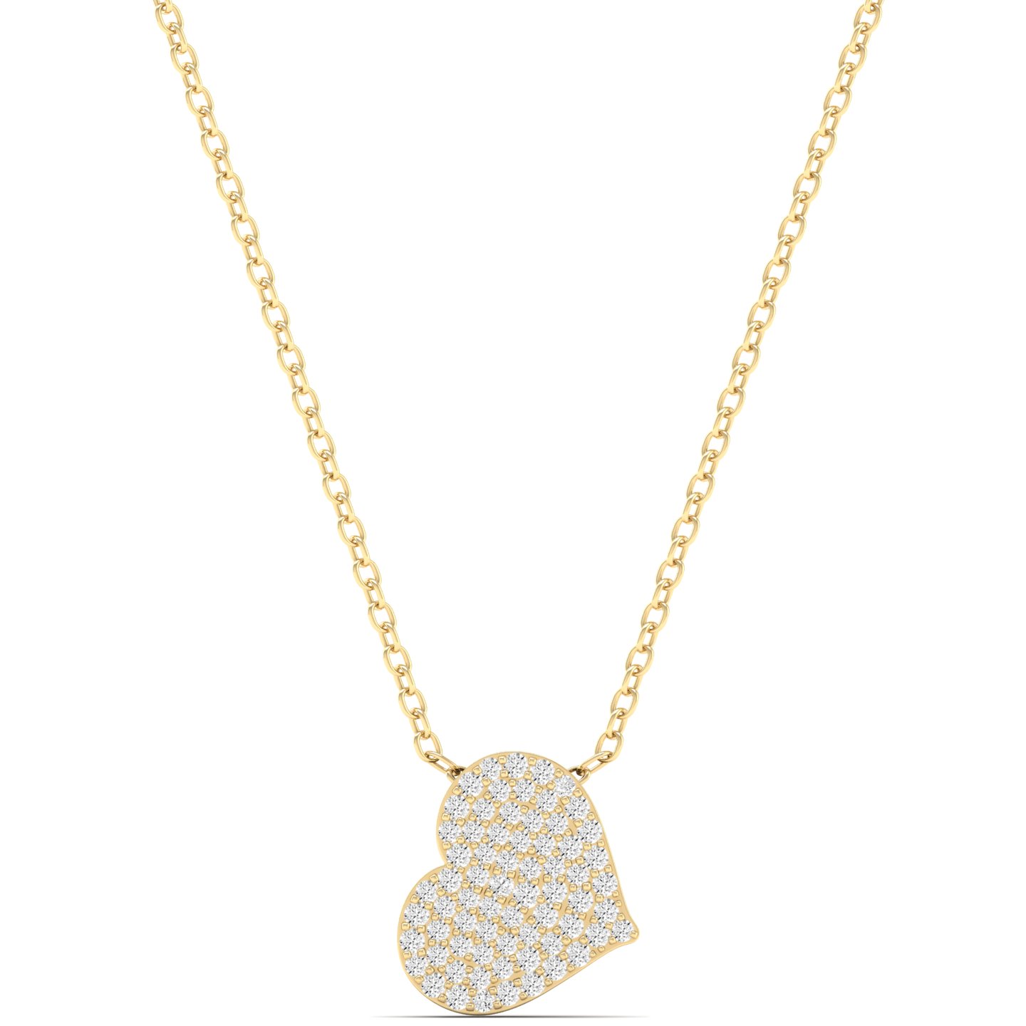 1/3 Cts. Pave Heart Pendant