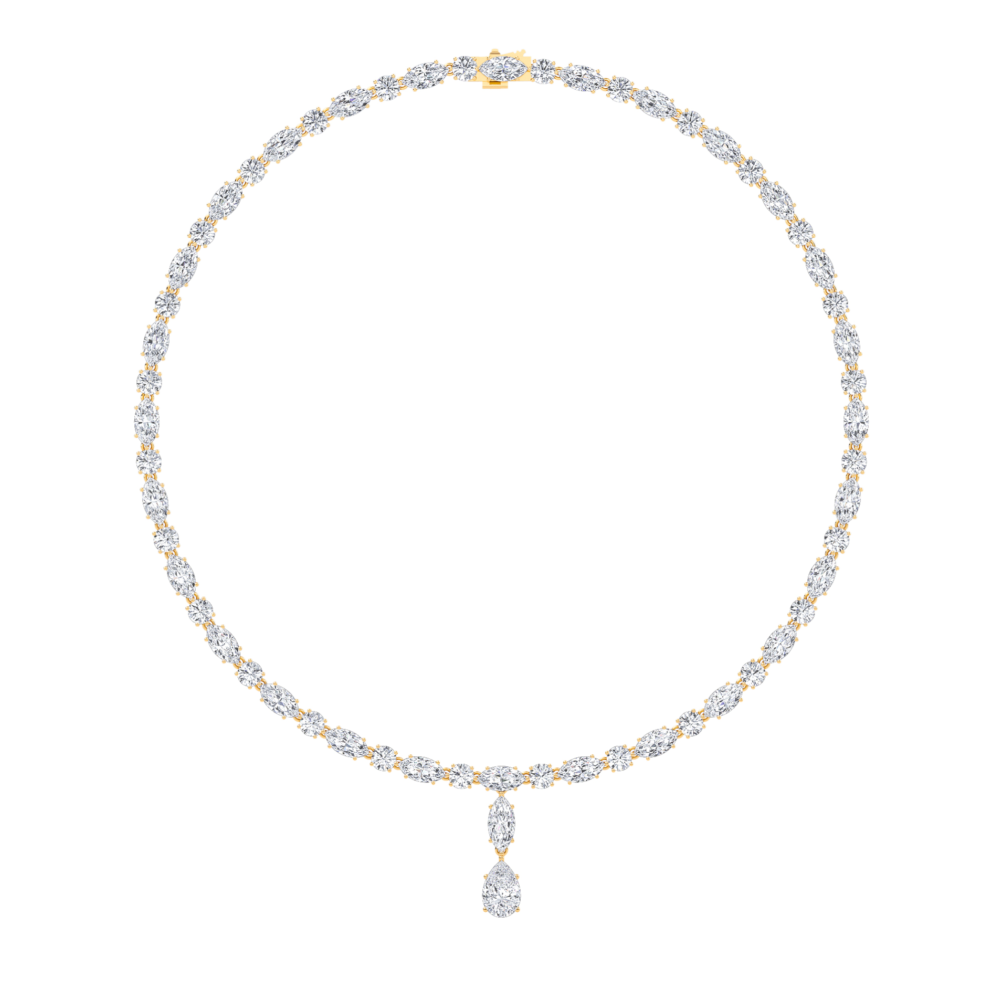 Drop Tennis Necklace