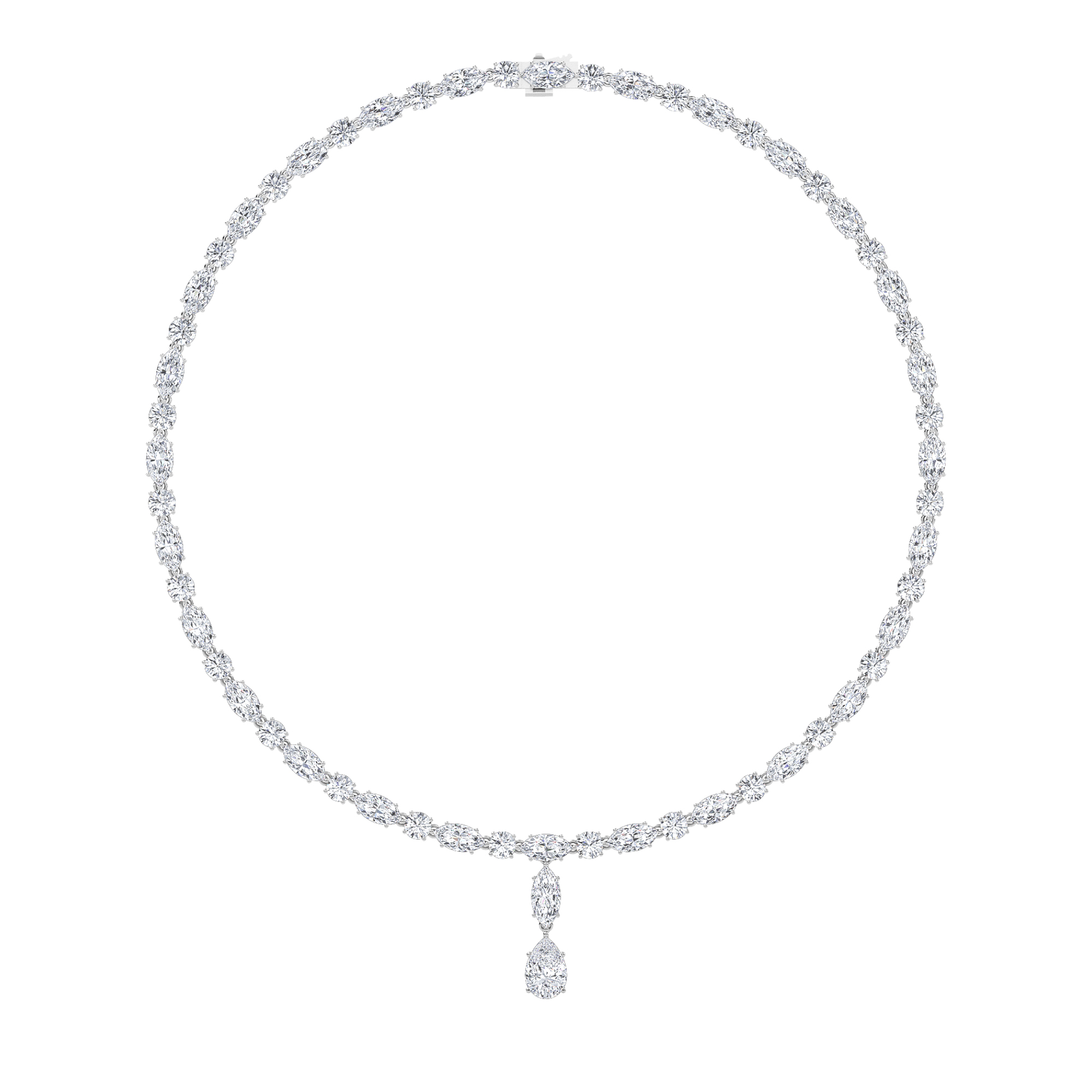 Drop Tennis Necklace