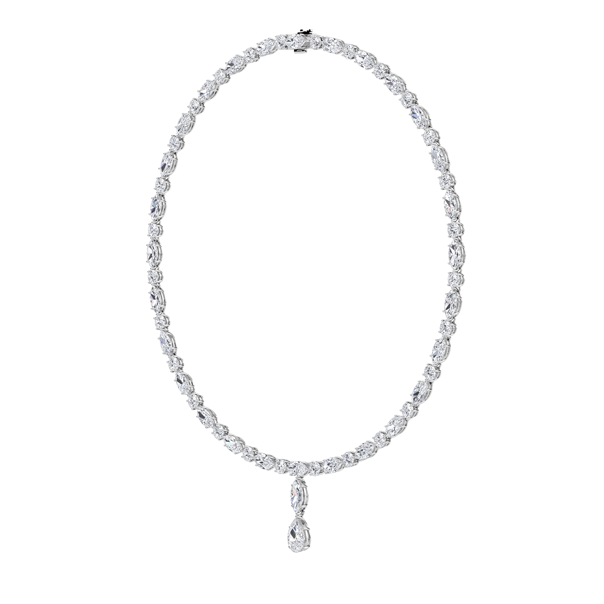 Drop Tennis Necklace