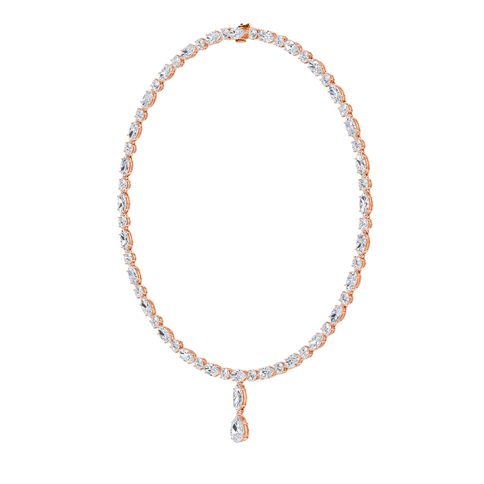 Drop Tennis Necklace