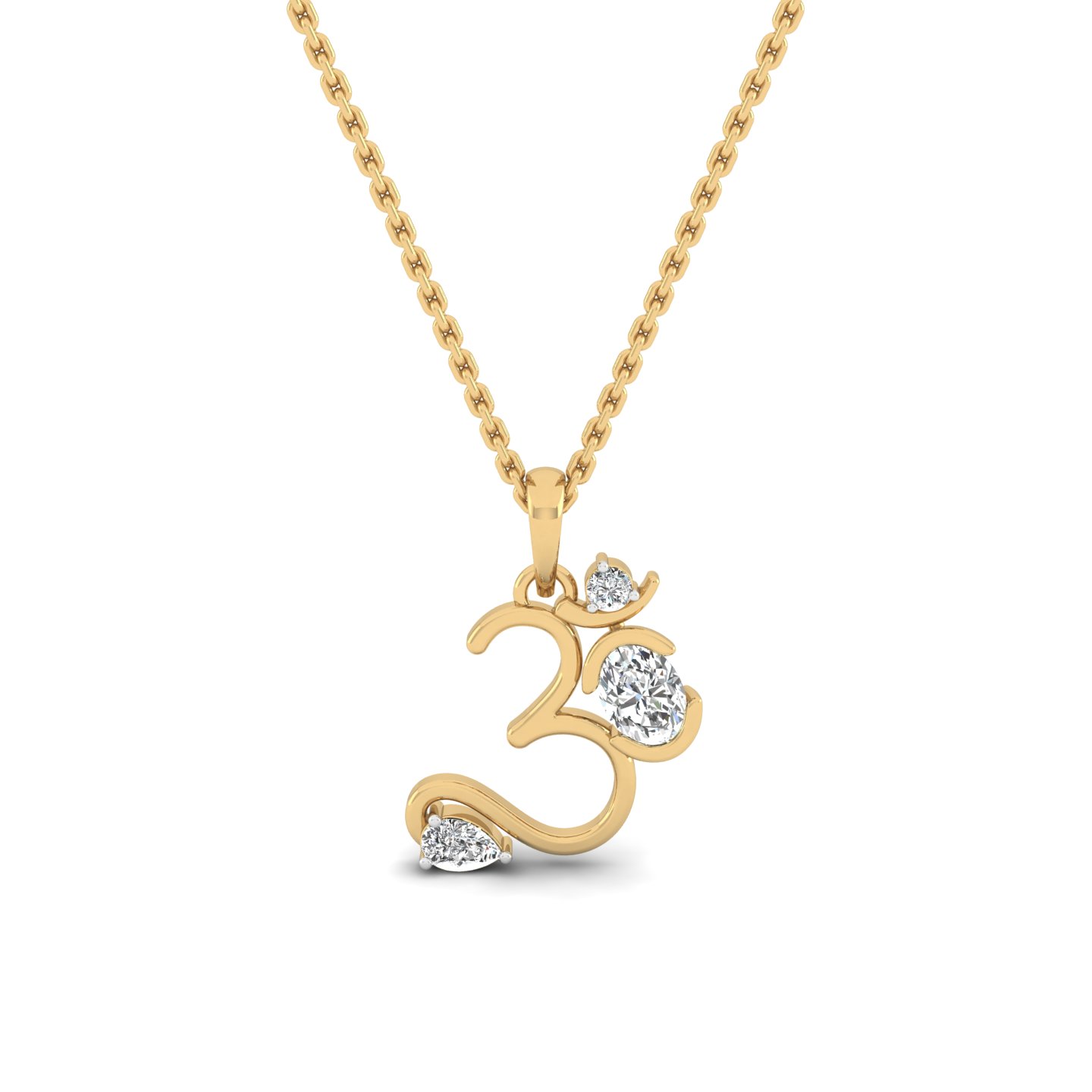Divine Om Diamond Pendant