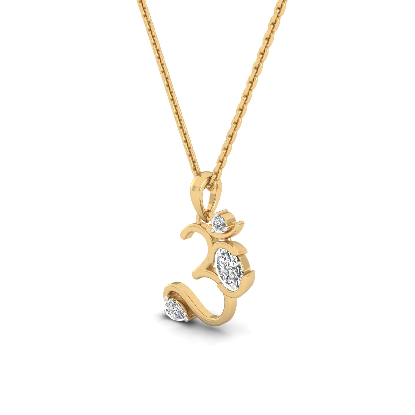 Divine Om Diamond Pendant