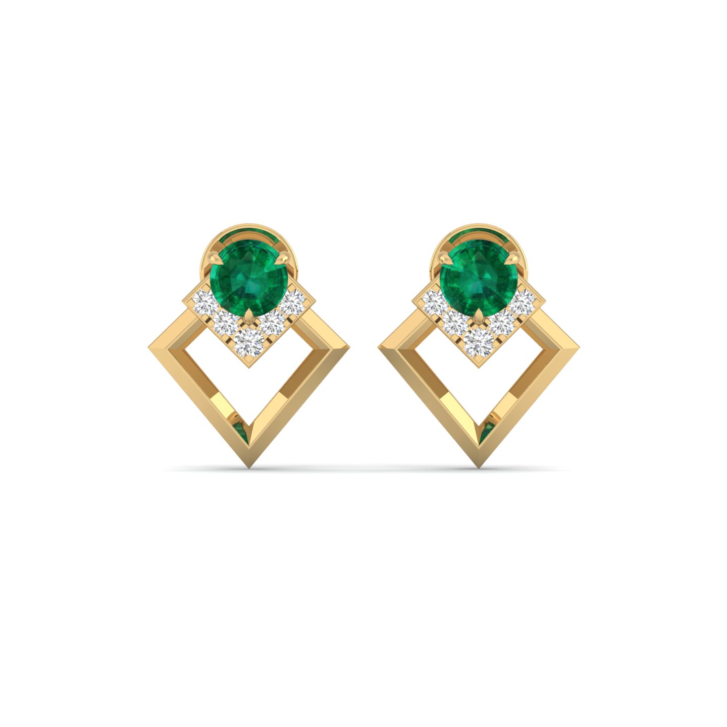 Emerald Axis Studs
