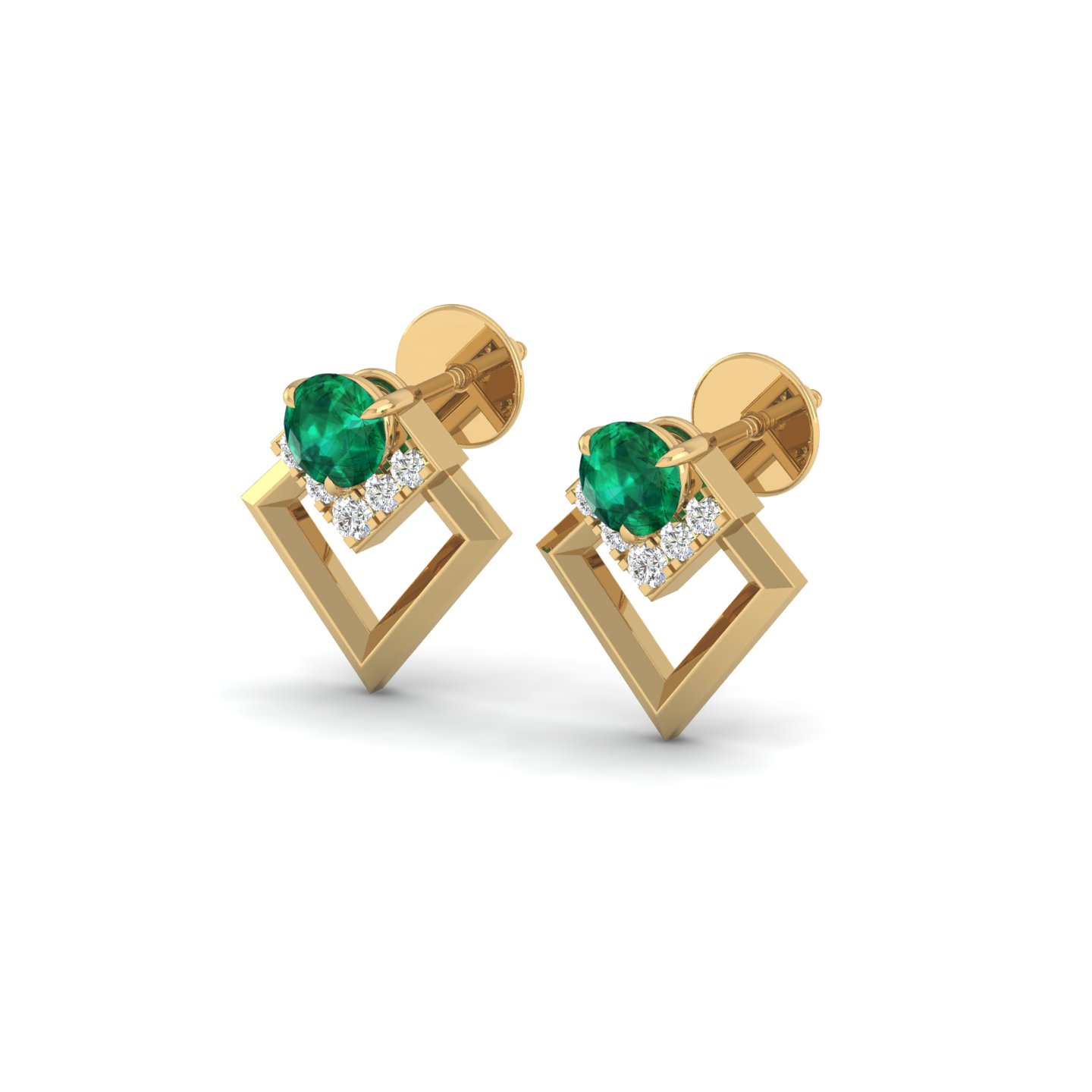 Emerald Axis Studs