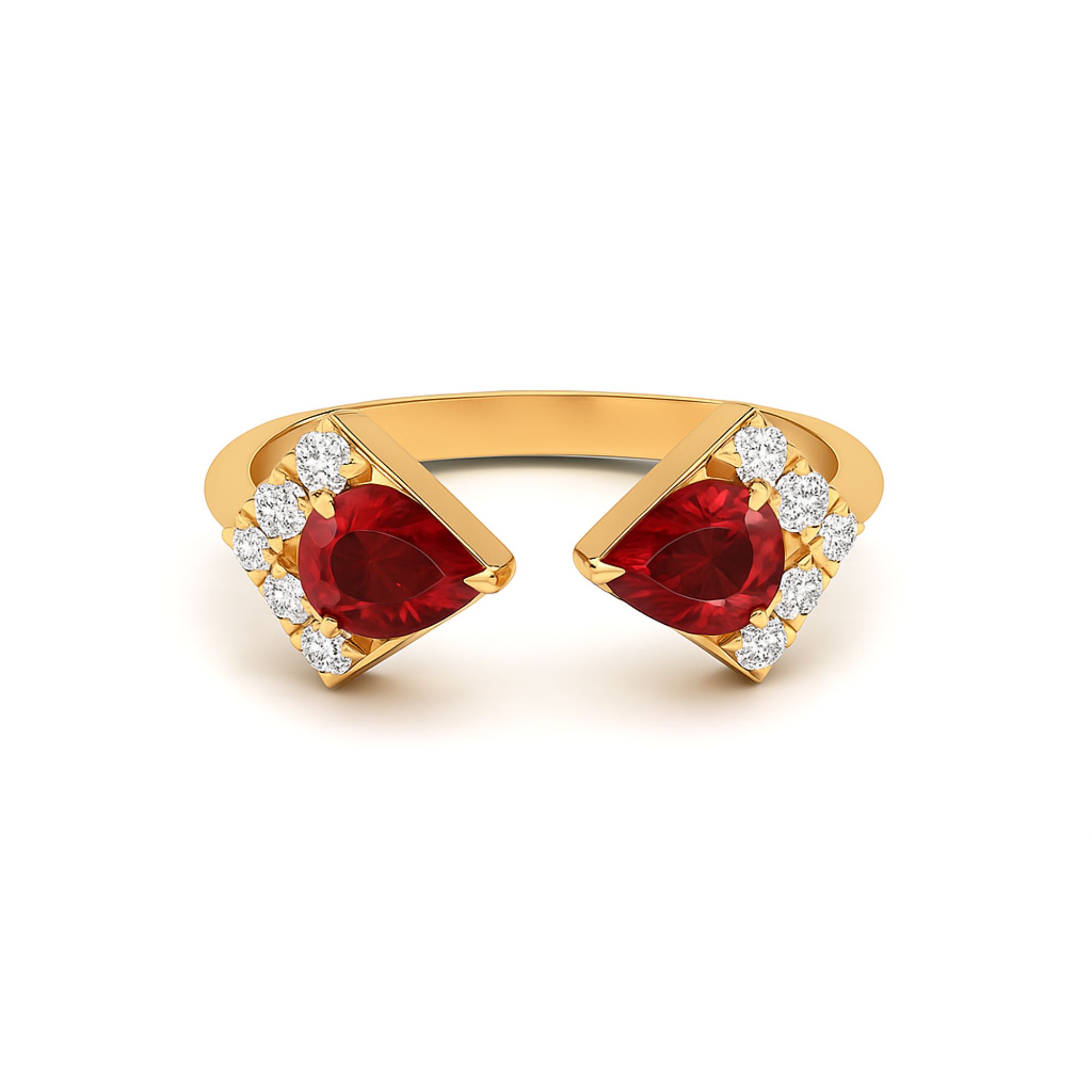 Crimson Prism Ring
