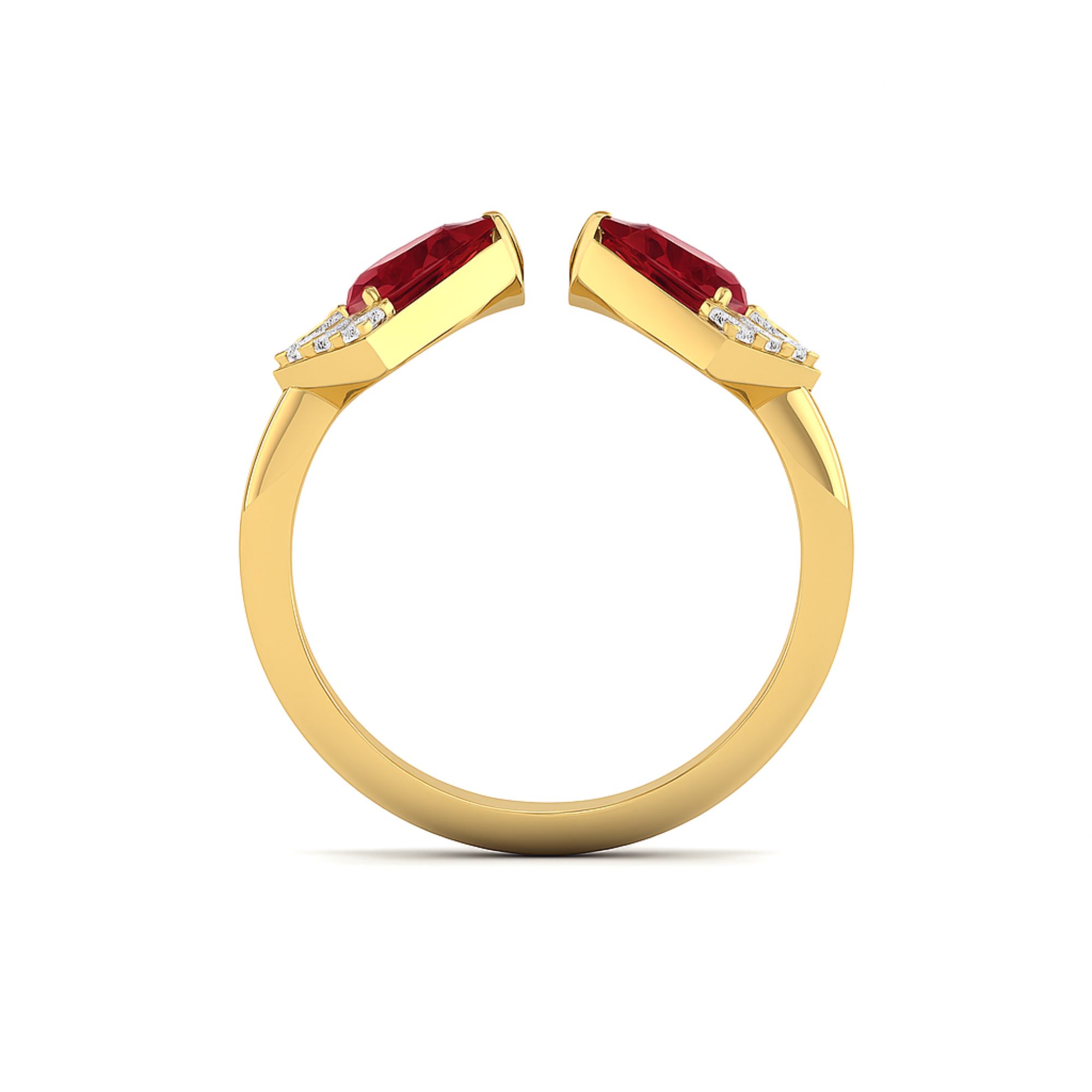Crimson Prism Ring