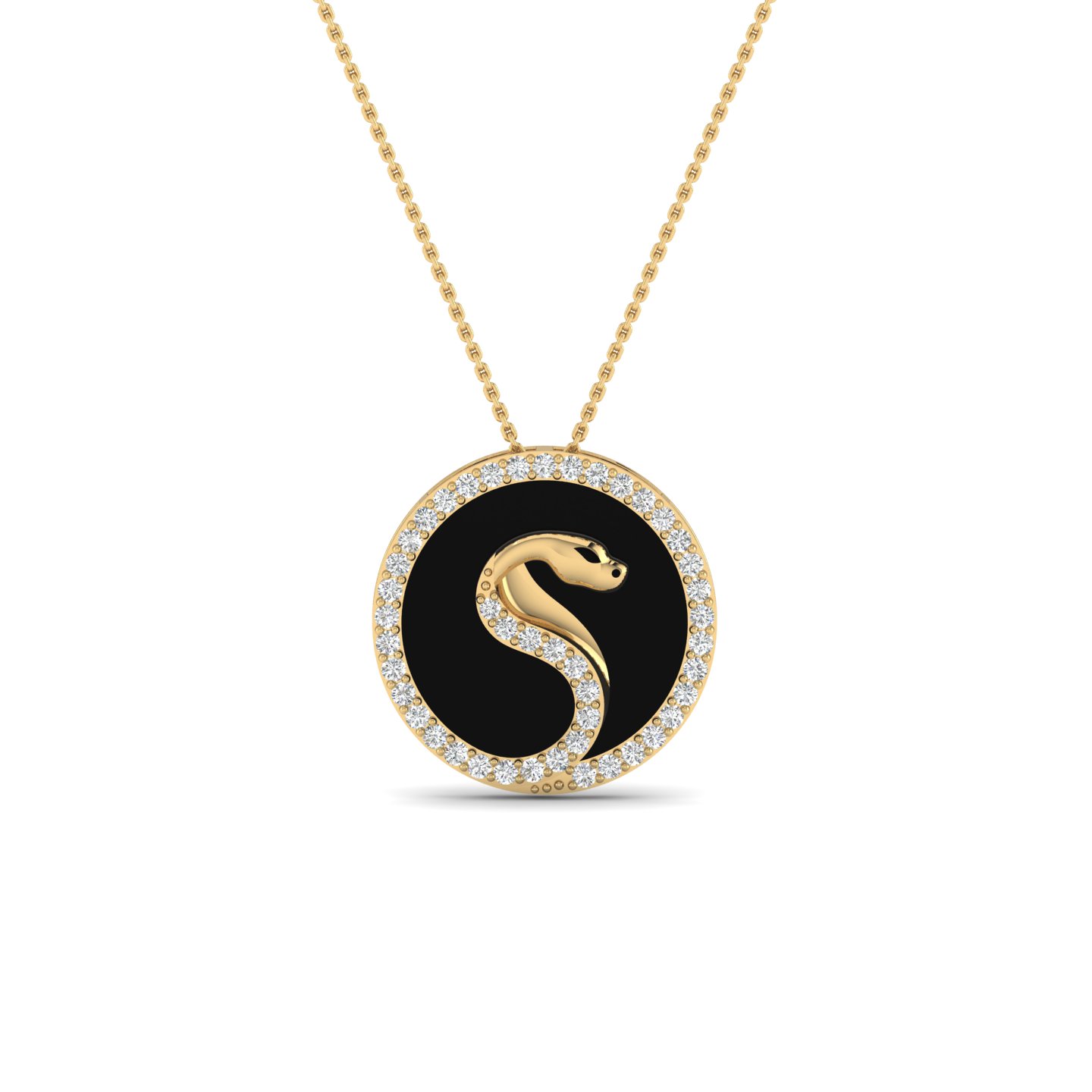 Serpent Noir Pendant