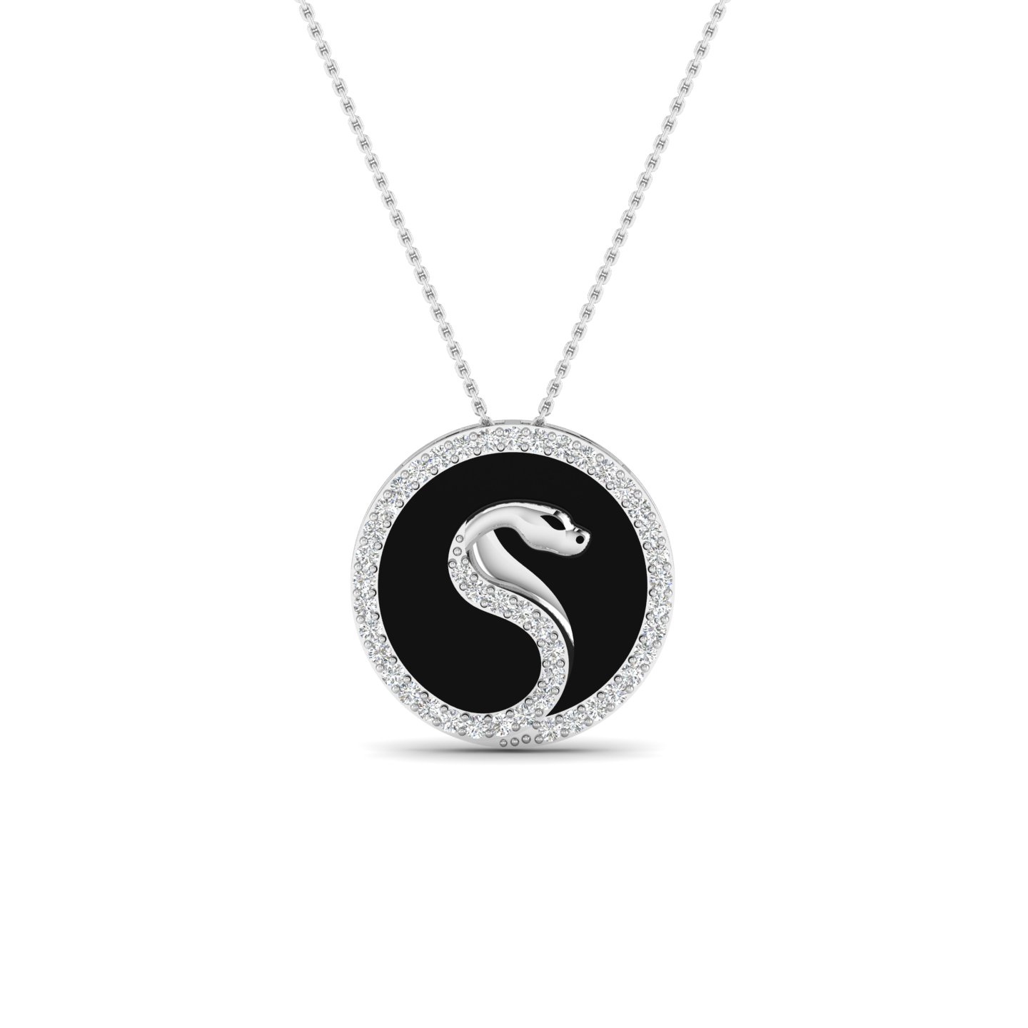Serpent Noir Pendant