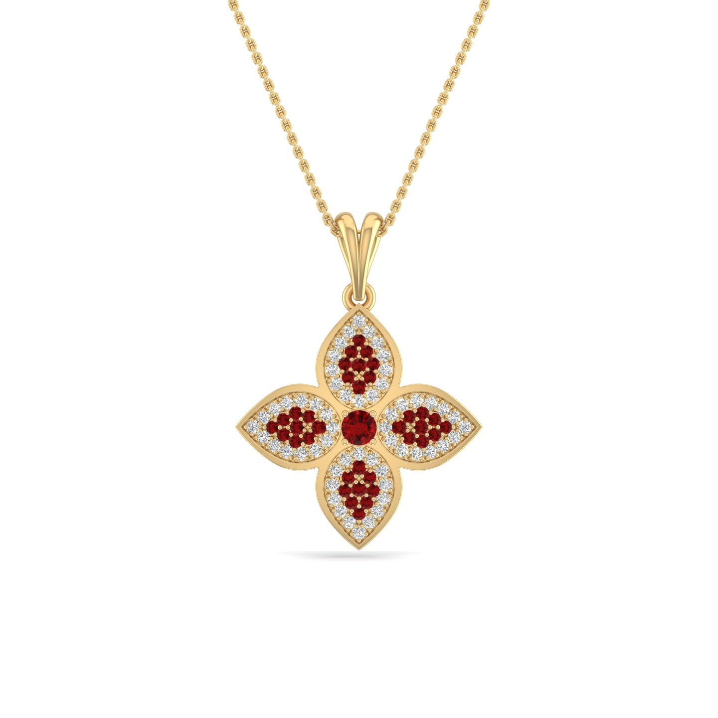 Crimson Bloom Pendant