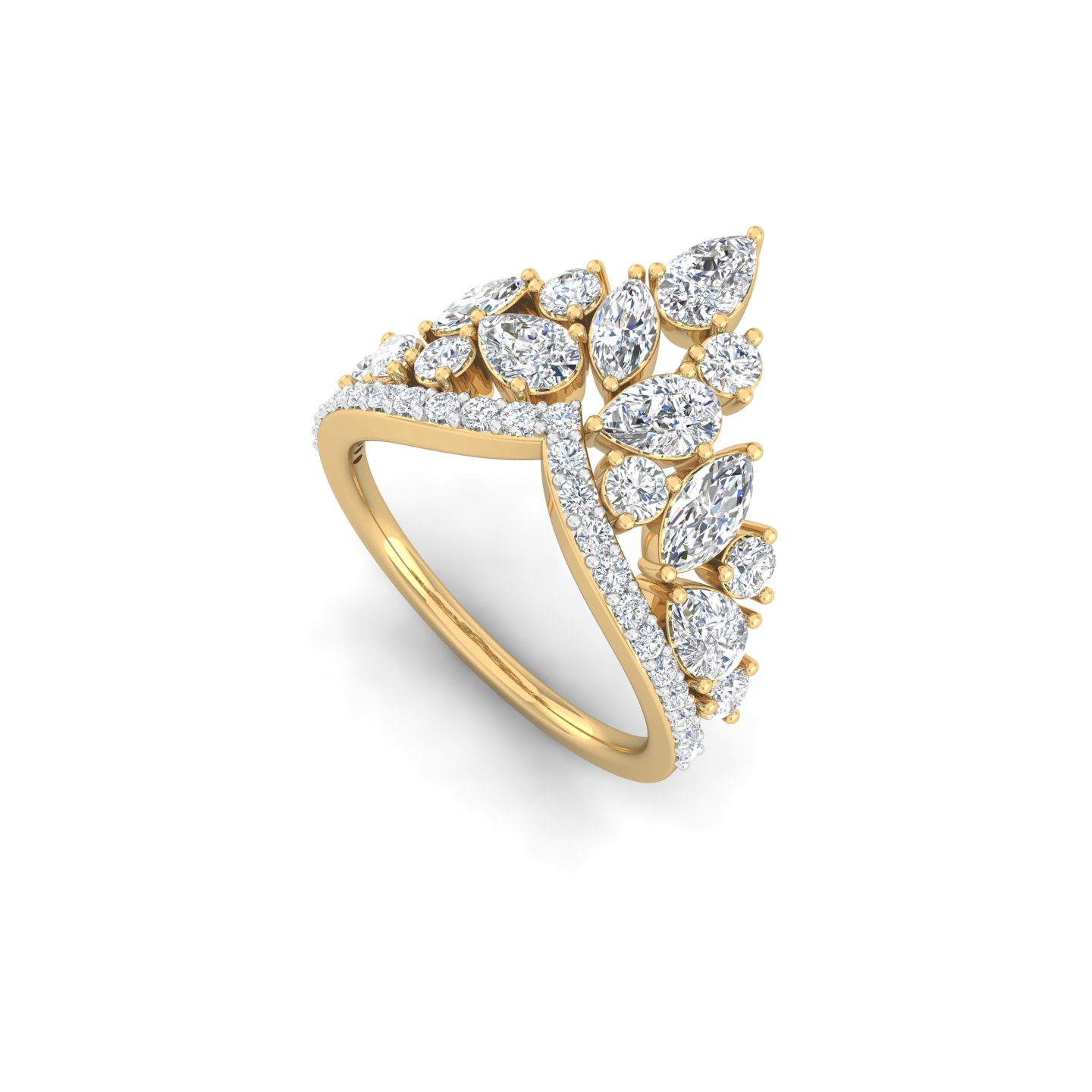 Aurean Leaf Ring