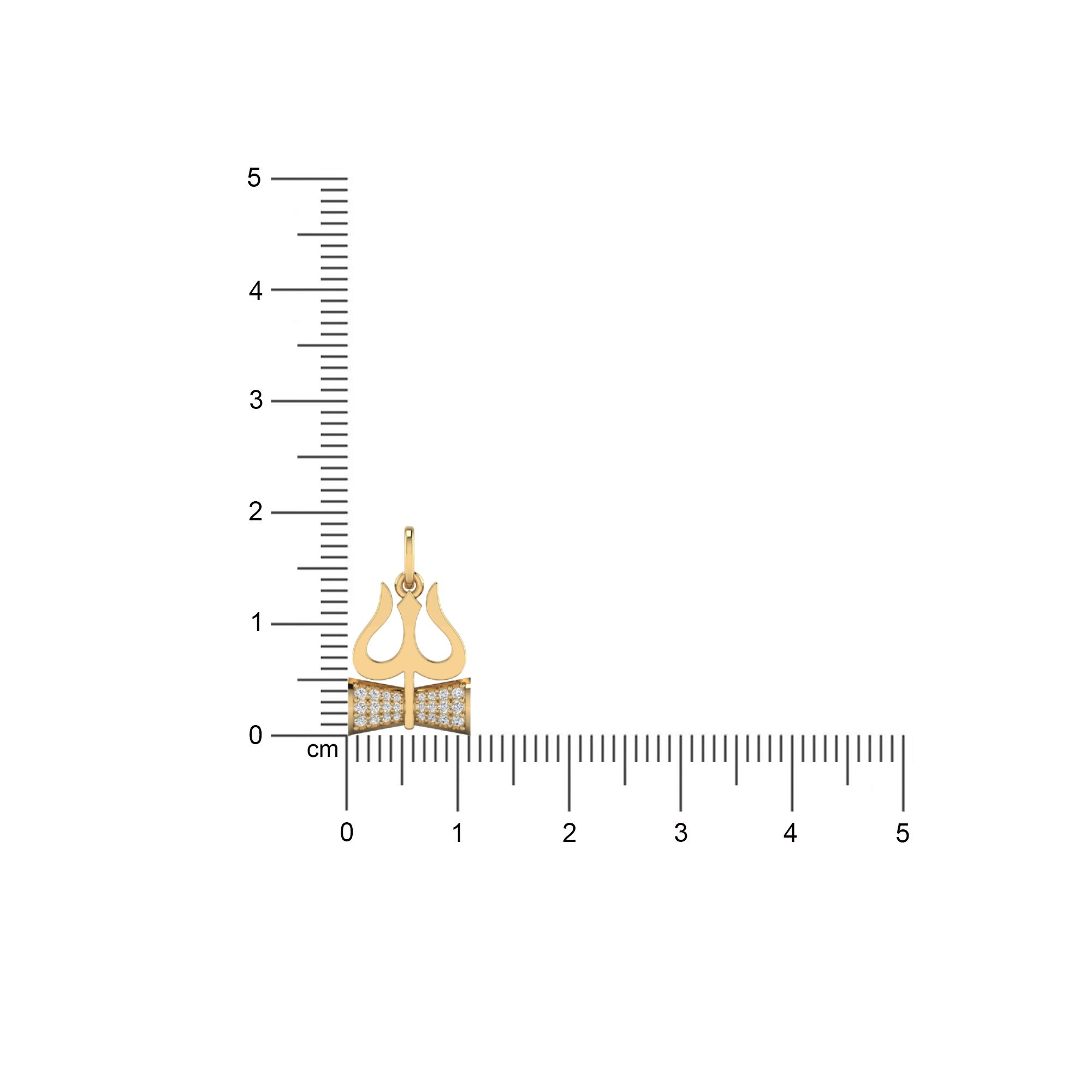 Trishakti Pave Pendant