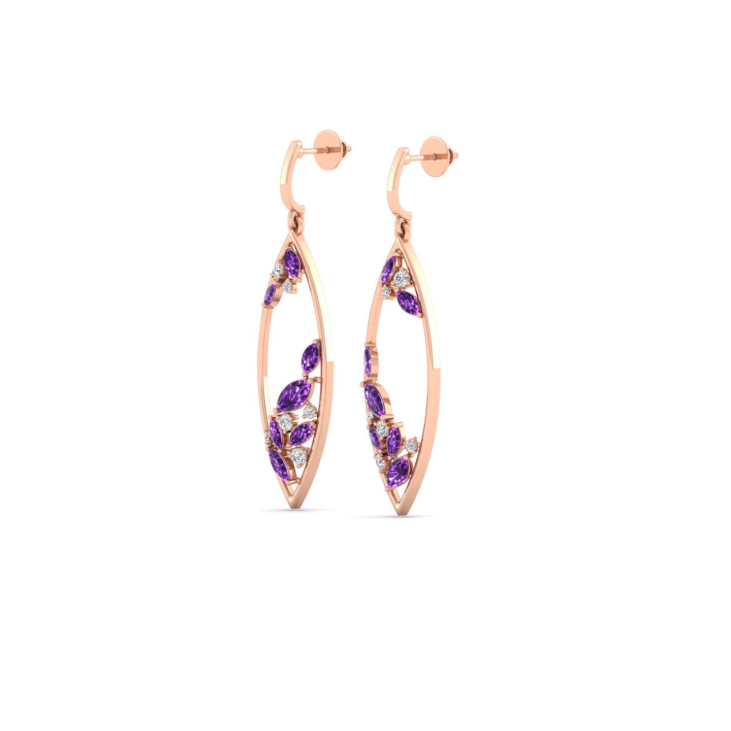 Amethyst Veil Earrings