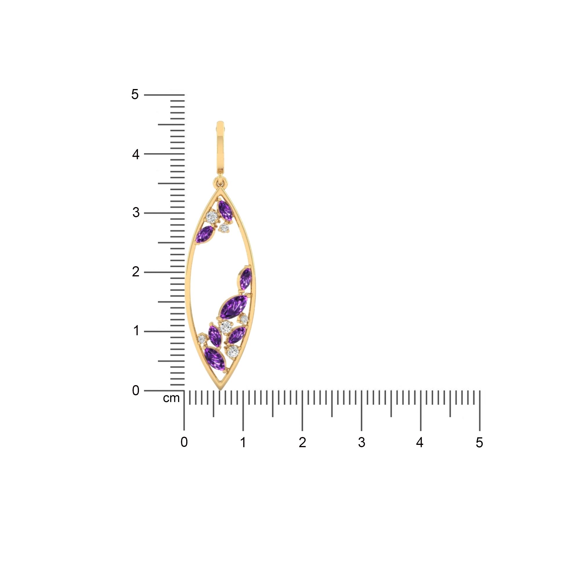 Amethyst Veil Earrings