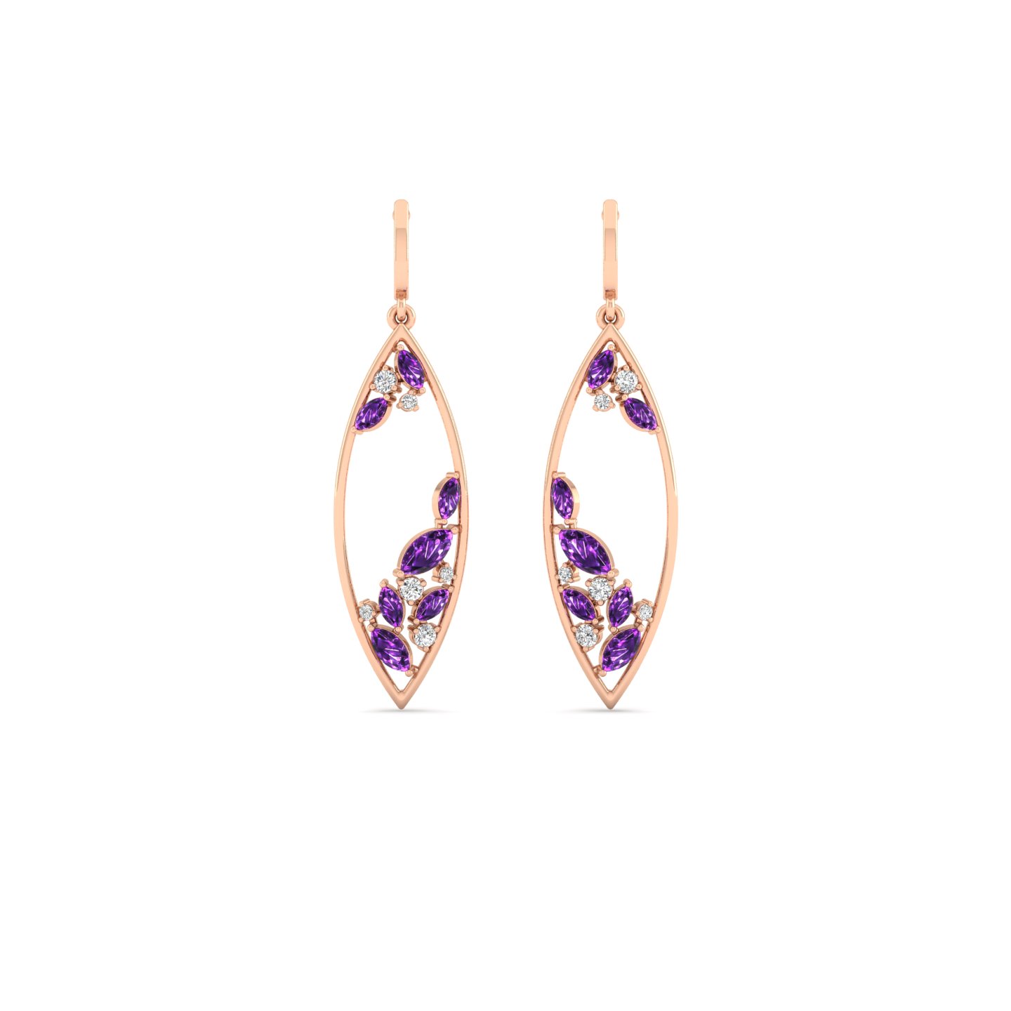 Amethyst Veil Earrings