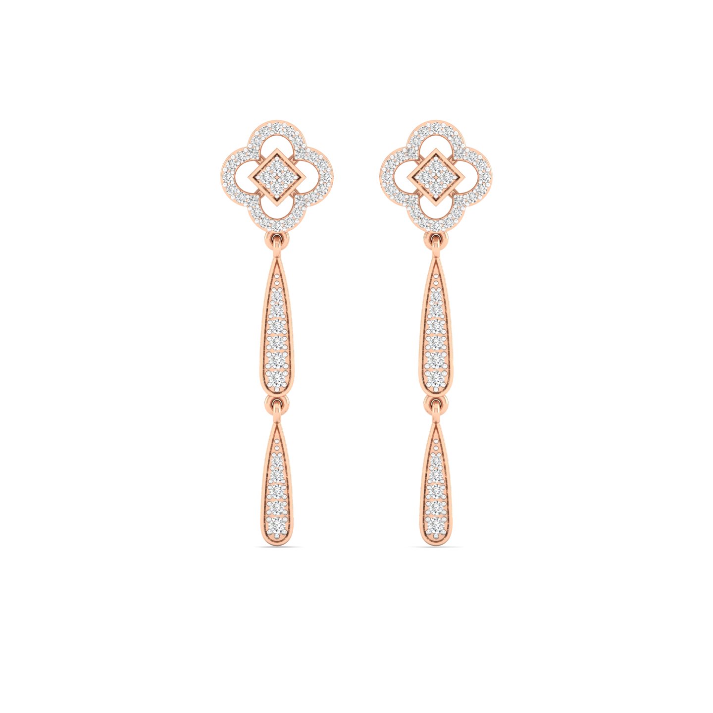 Cloverline Diamond Drop Earrings