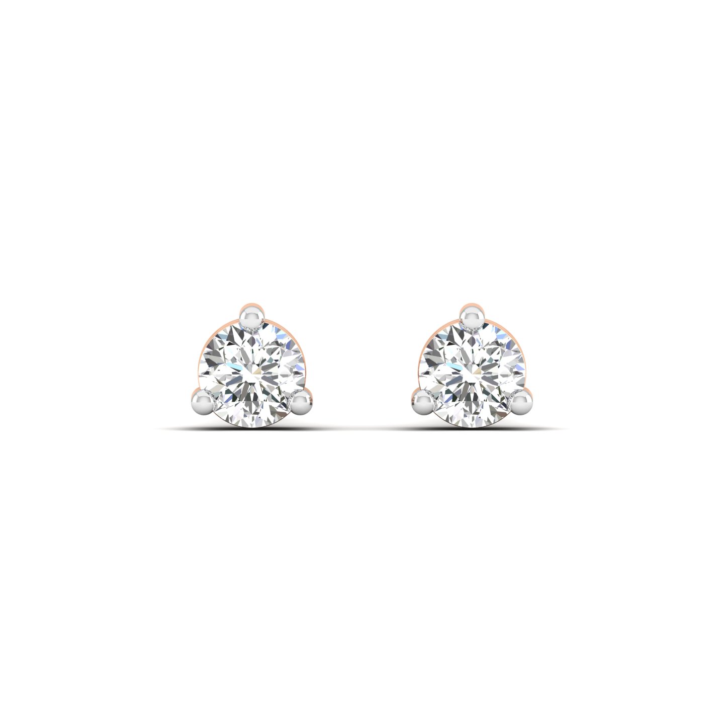 Three Prong Classic Solitaire Studs