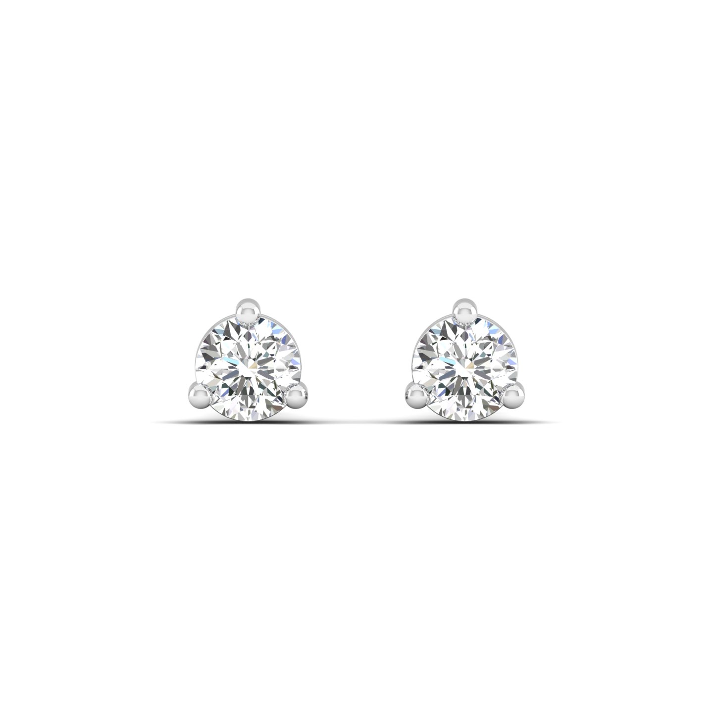 Three Prong Classic Solitaire Studs