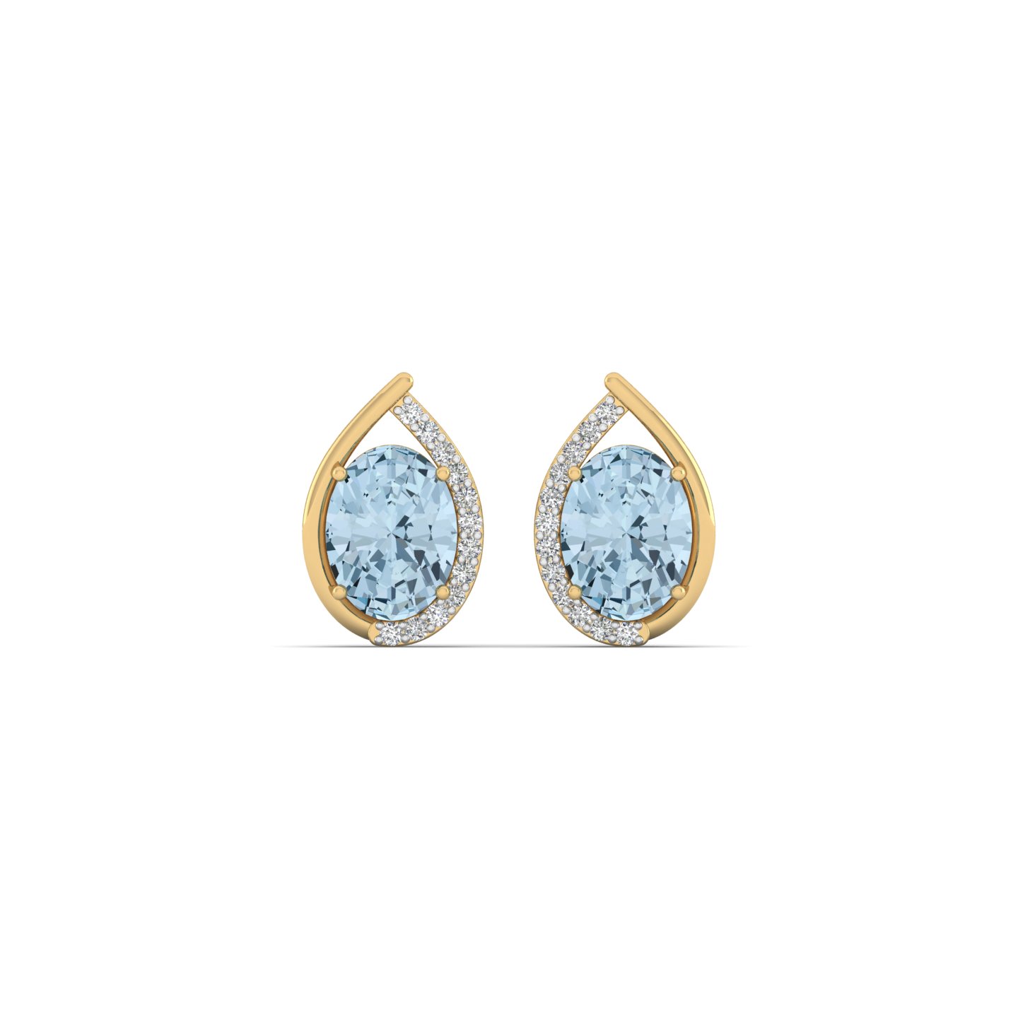 Azure Flame Studs