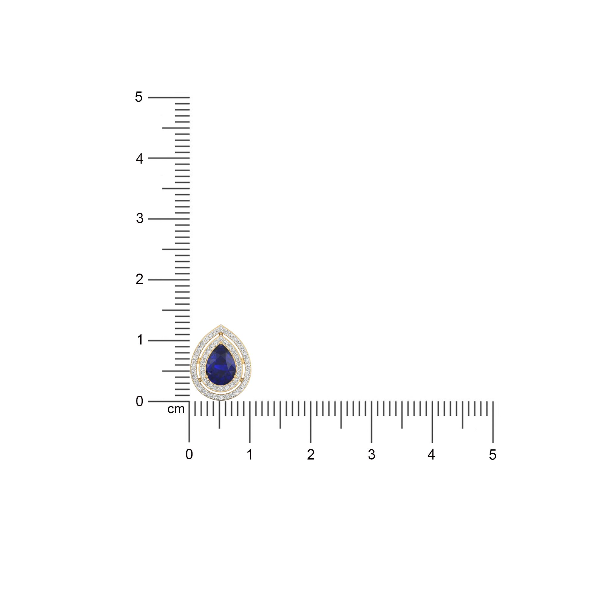 Rubellite Poire Studs