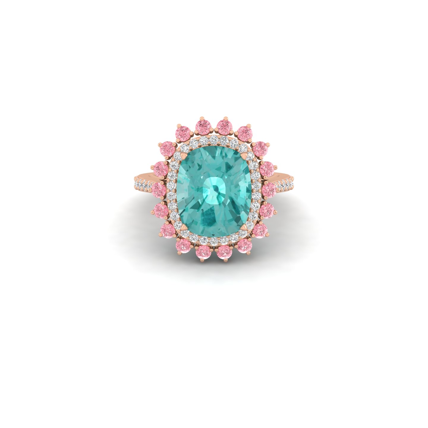 Aqua Bloom Ring
