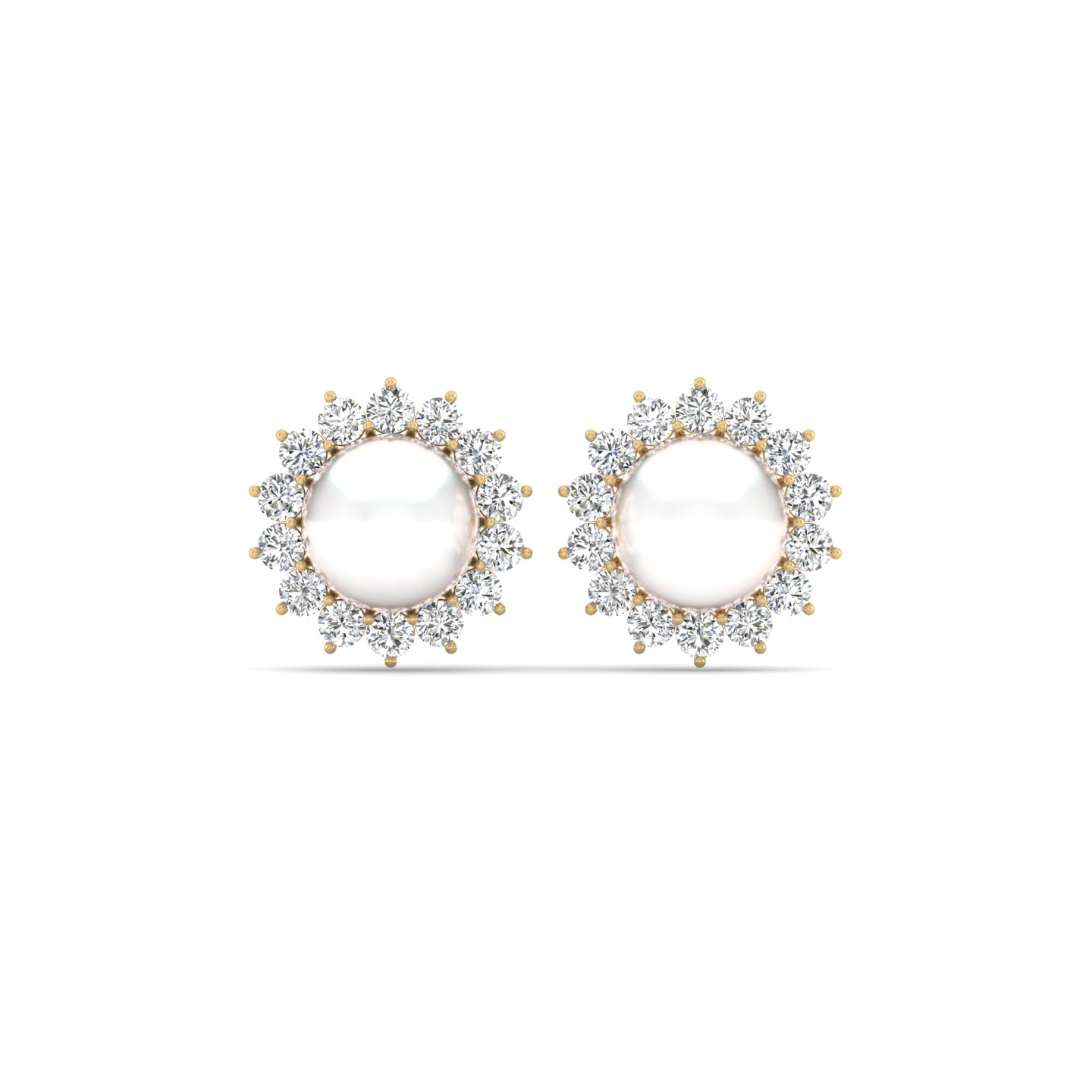 Pearl Halo Studs