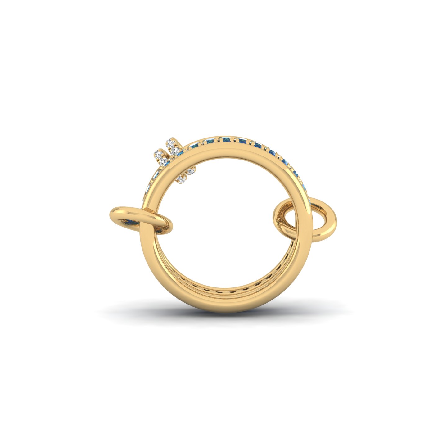 Sapphire Link Ring