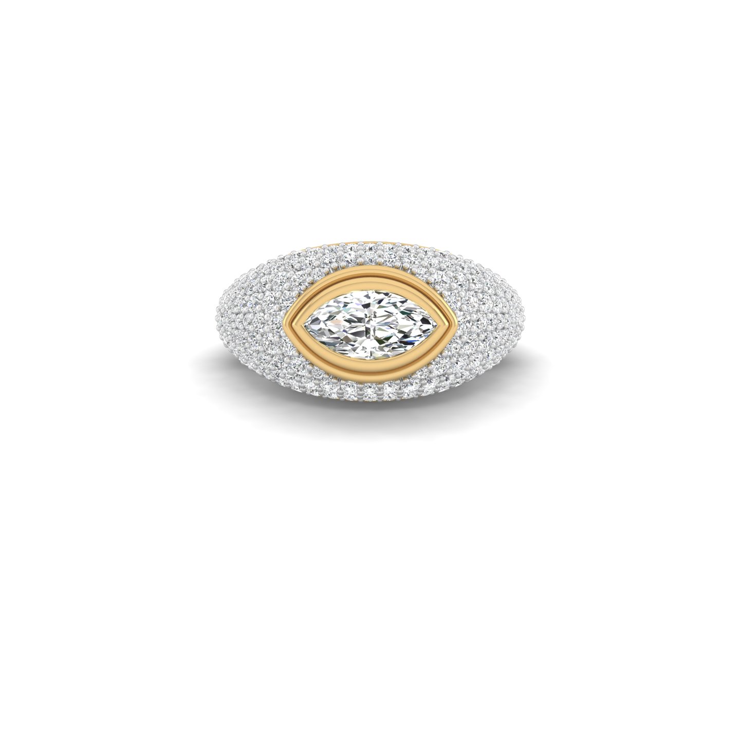 Marquise Pave Ring