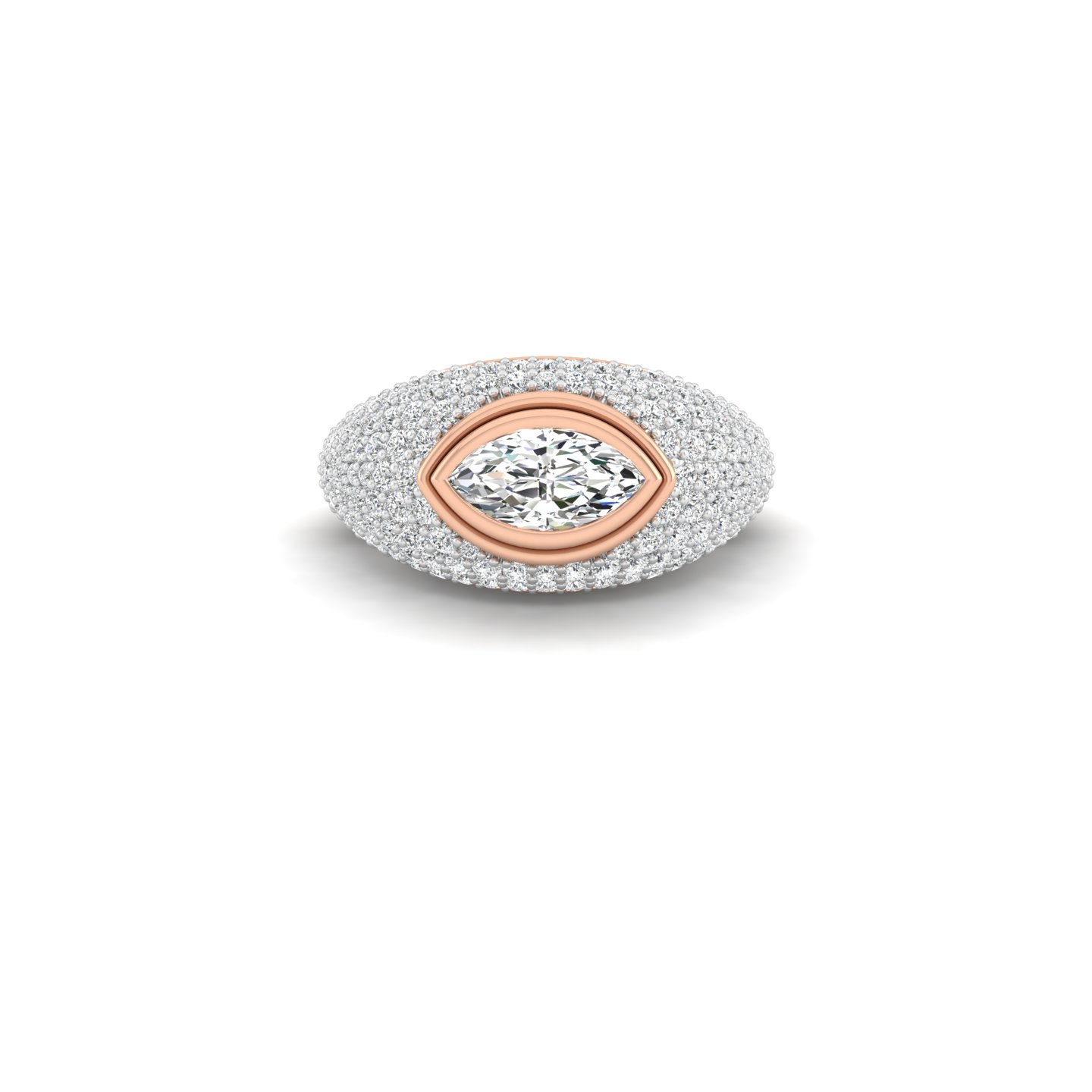 Marquise Pave Ring