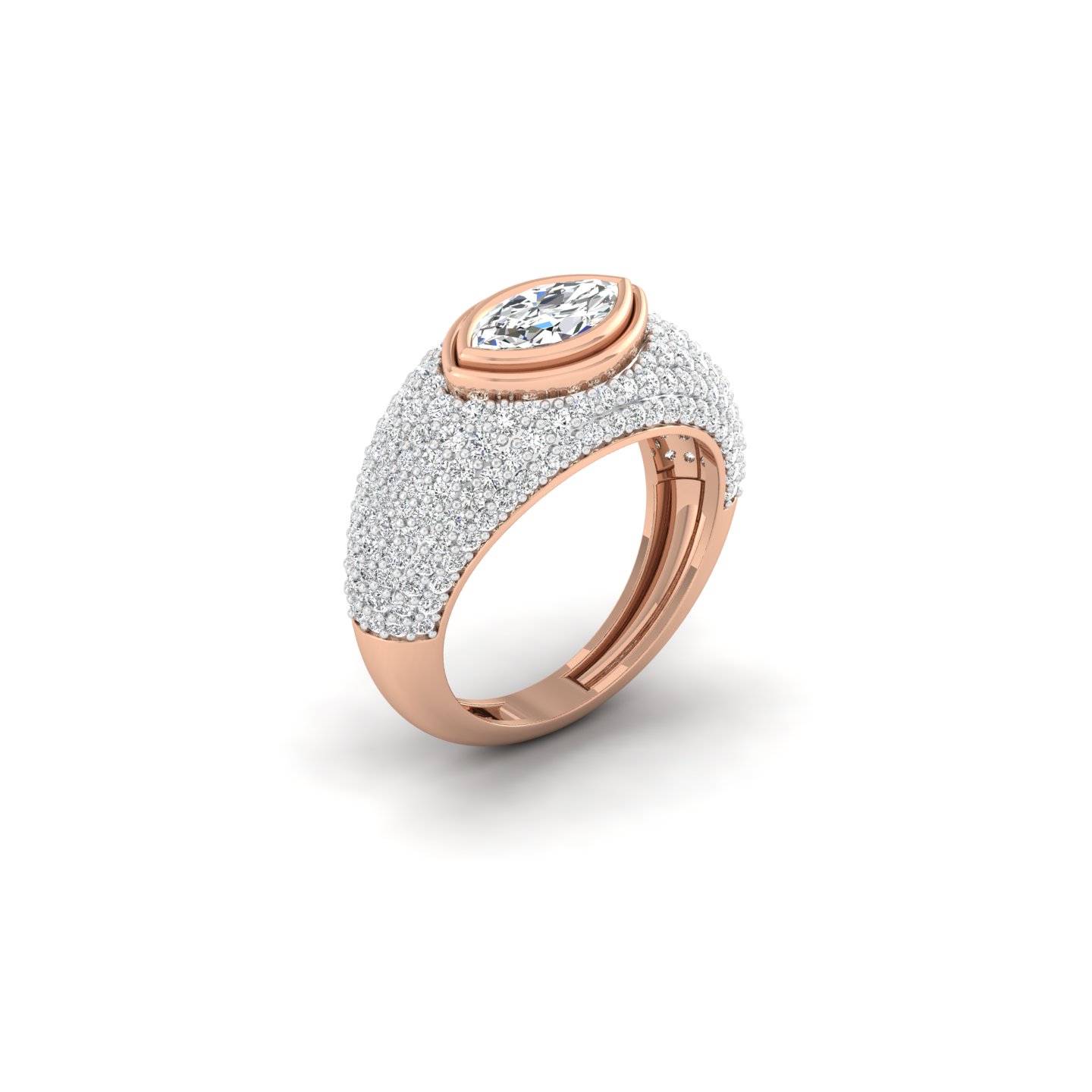 Marquise Pave Ring
