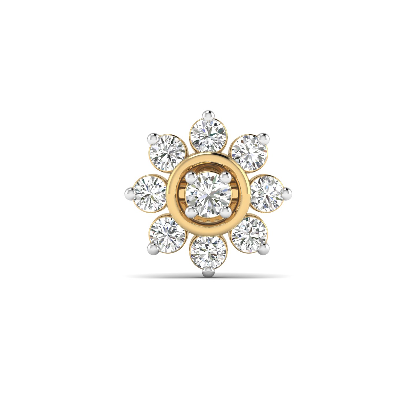 Sparkle Flower Nose Stud
