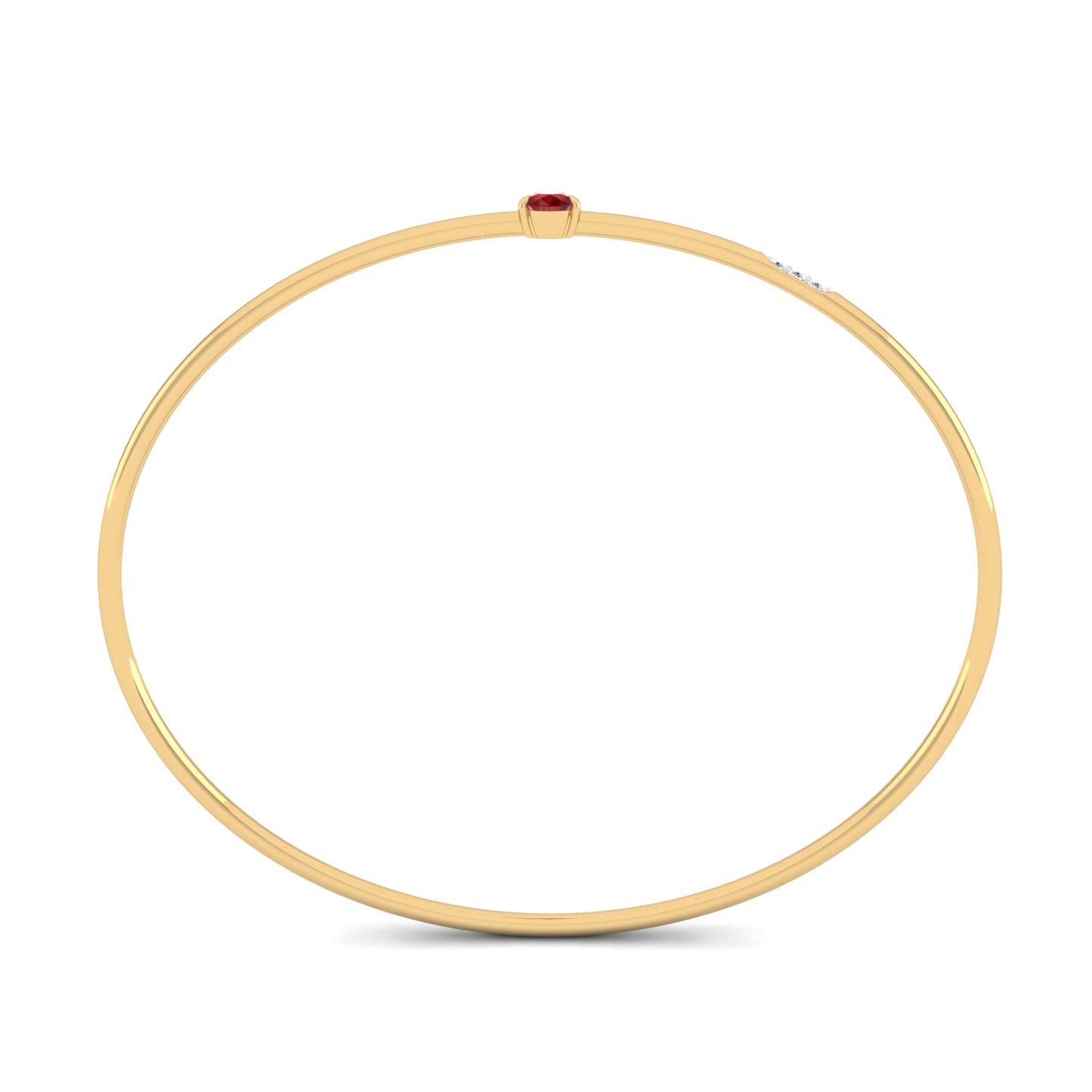 Pear Ruby Bangle