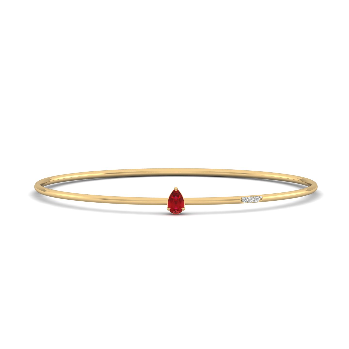 Pear Ruby Bangle