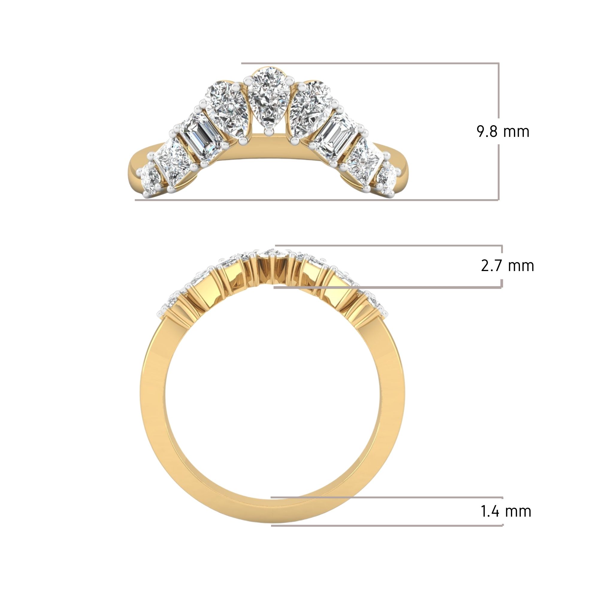 Crestline Diamond Ring