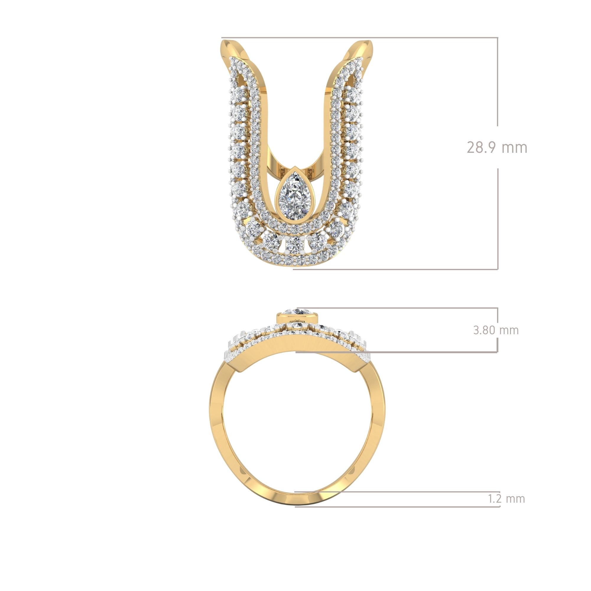 Celeste Loop Ring