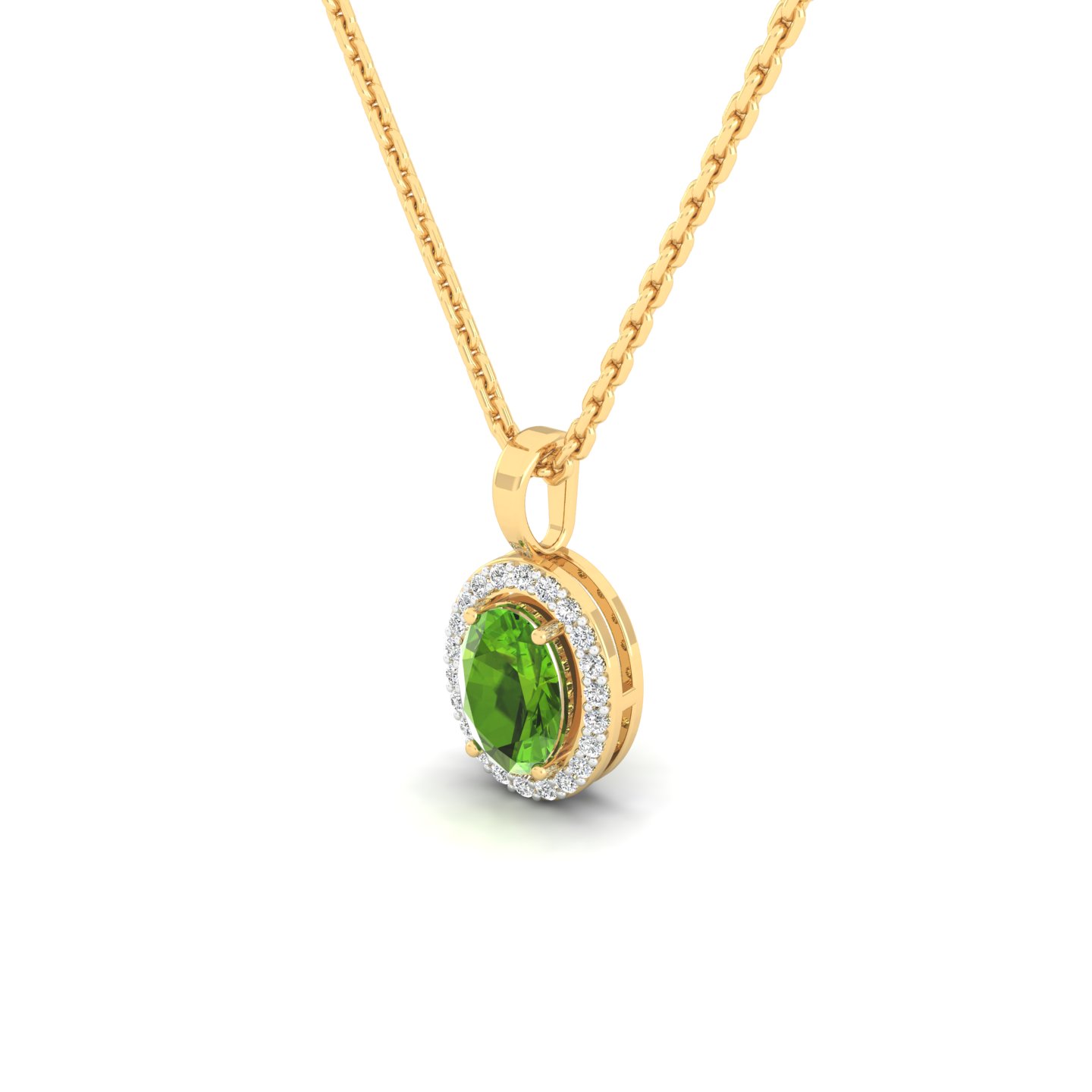 Verdant Oval Pendant