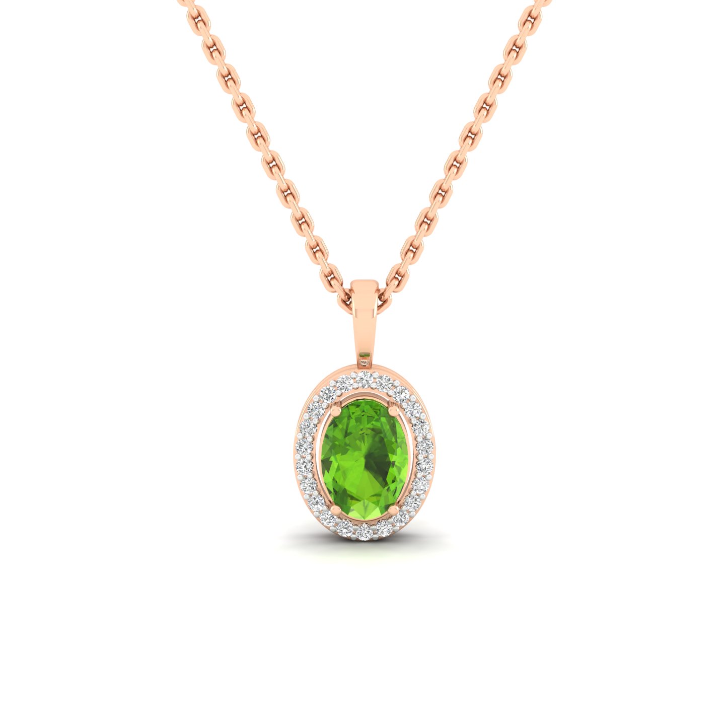 Verdant Oval Pendant
