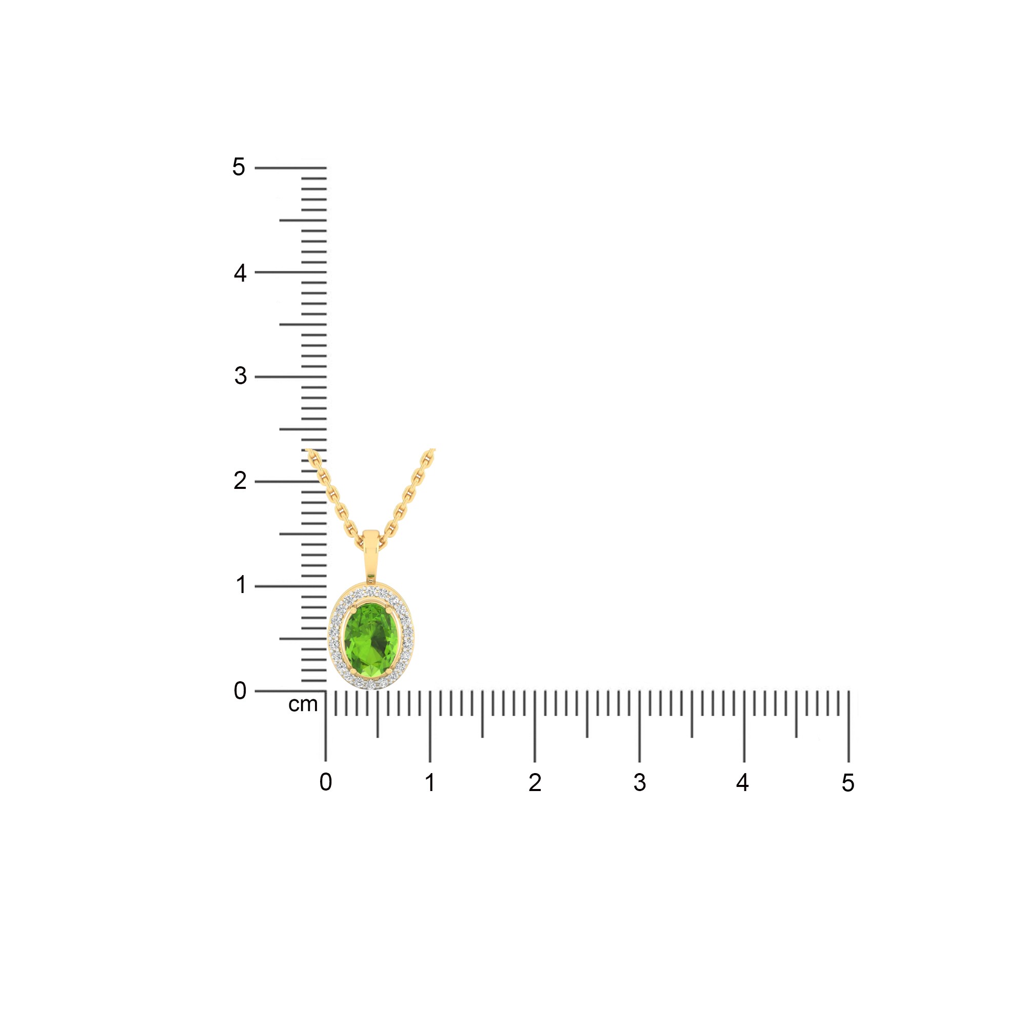 Verdant Oval Pendant