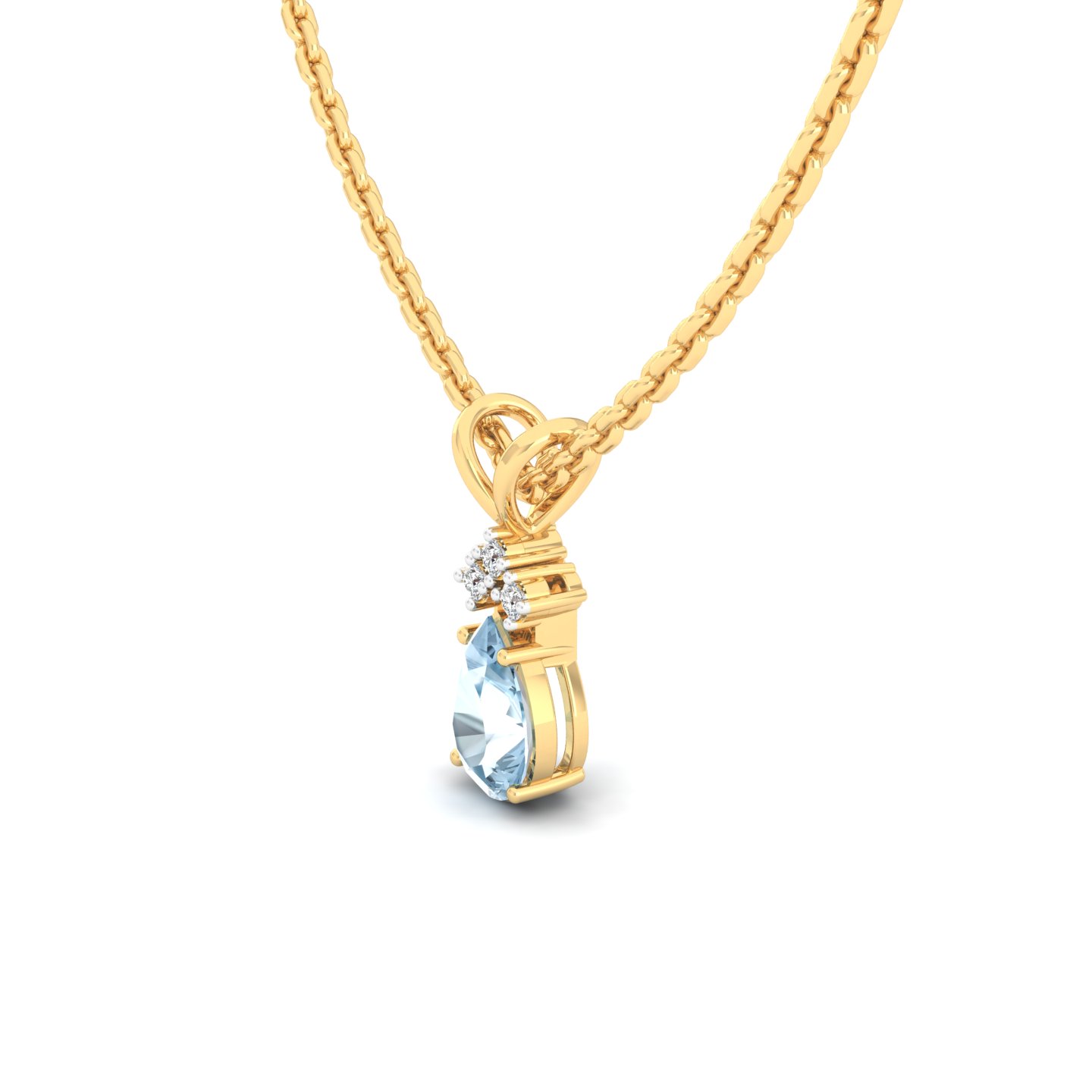 Aqua Poire Pendant